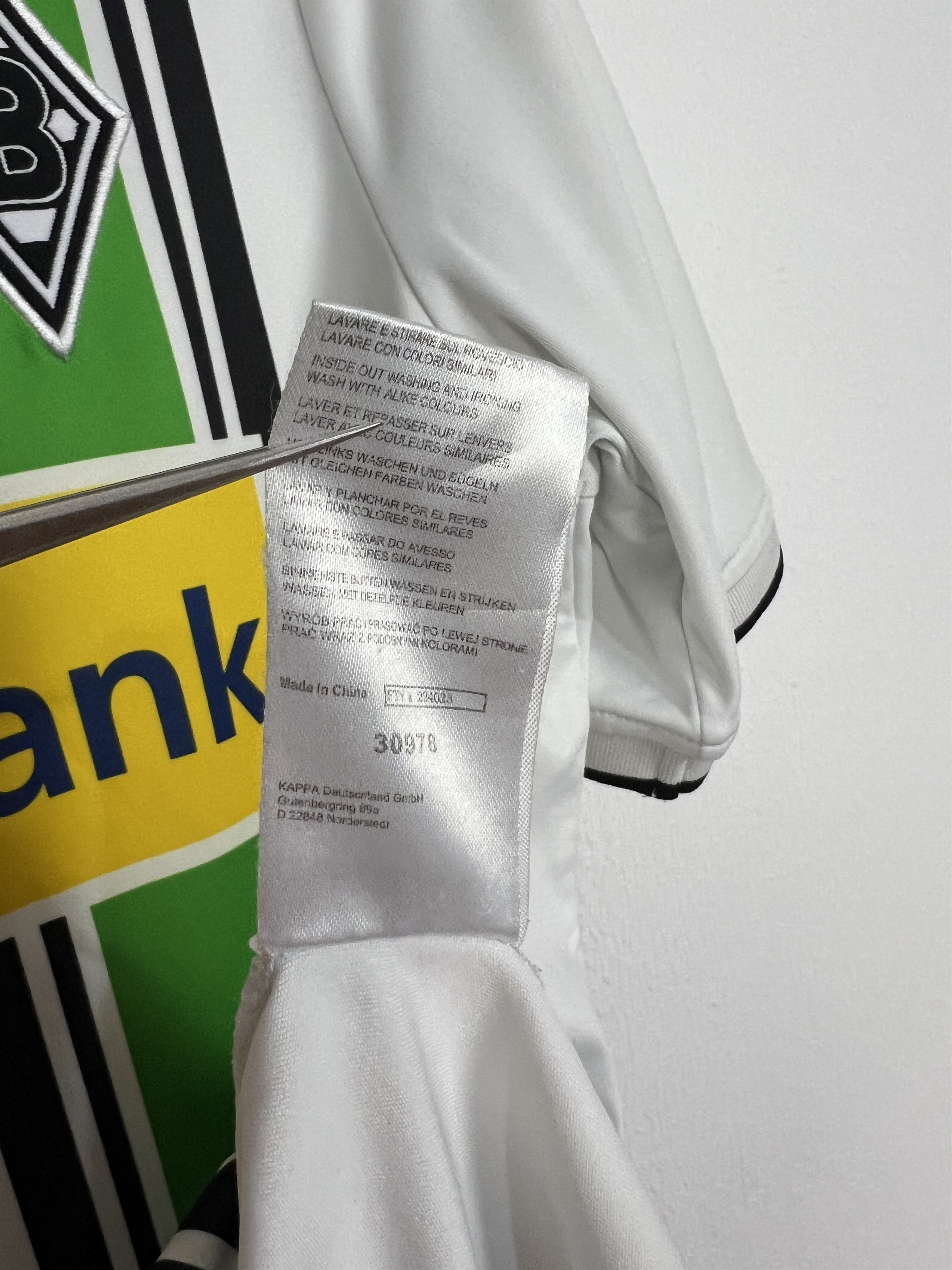 Kappa Monchengladbach football shirt 2015 Soccer Jersey Trikot Size US S / EU 44-46 / 1 - 7 Thumbnail