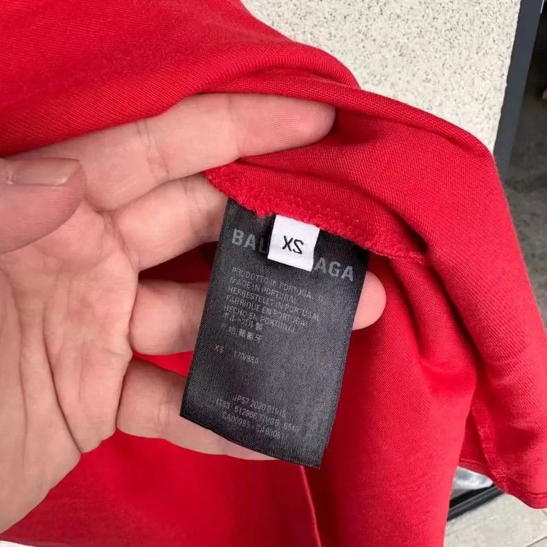 Balenciaga Balenciaga Red front and back logo short sleeve Size US XS / EU 42 / 0 - 4 Thumbnail