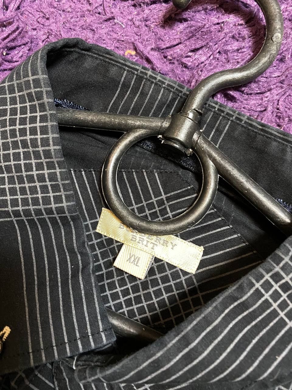 Burberry luxury print shirt Burberry Brit Vintage Y2K streetwear Size US XXL / EU 58 / 5 - 2 Thumbnail