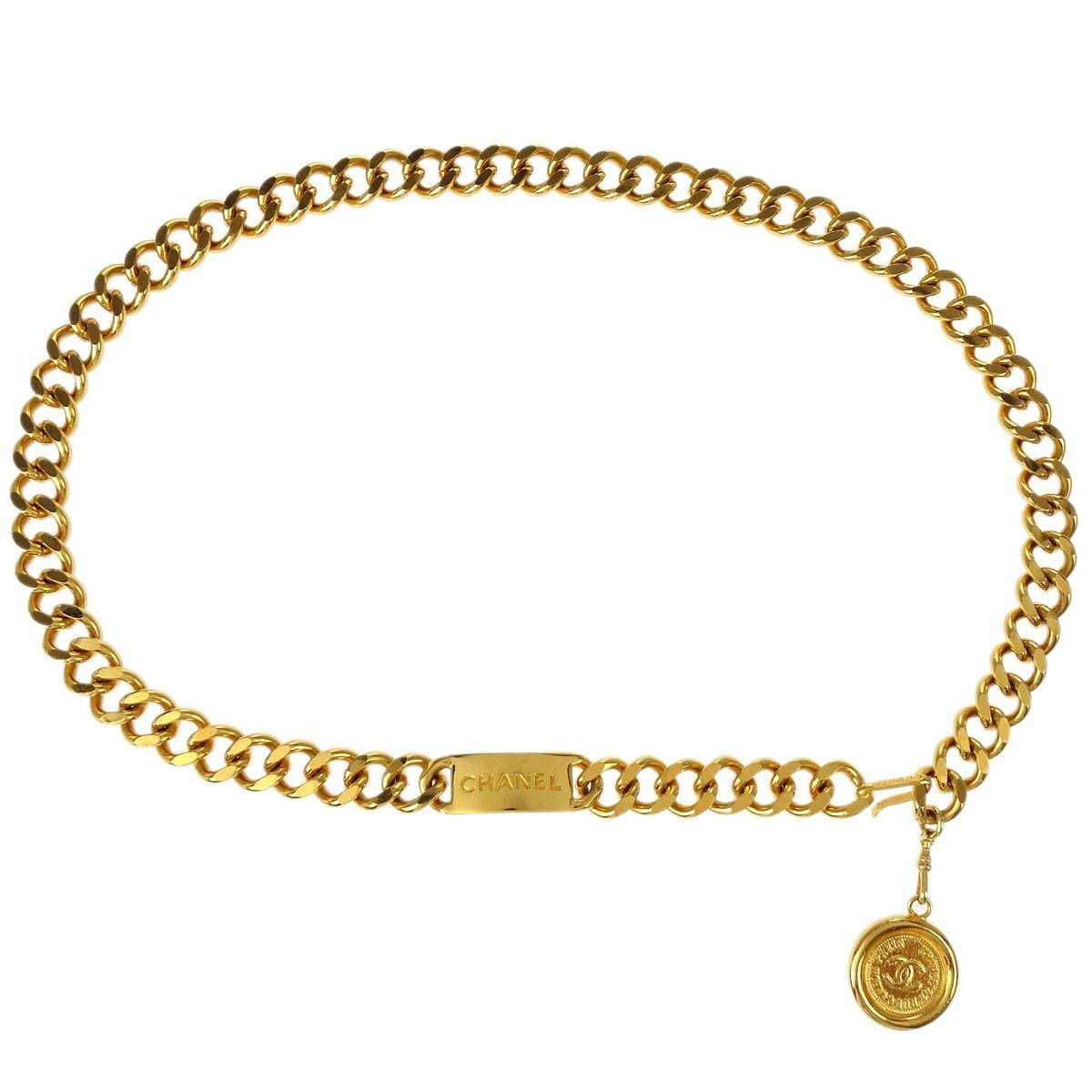 Chanel Chanel Medallion Chain Link Belt Metal Size ONE SIZE - 1 Thumbnail