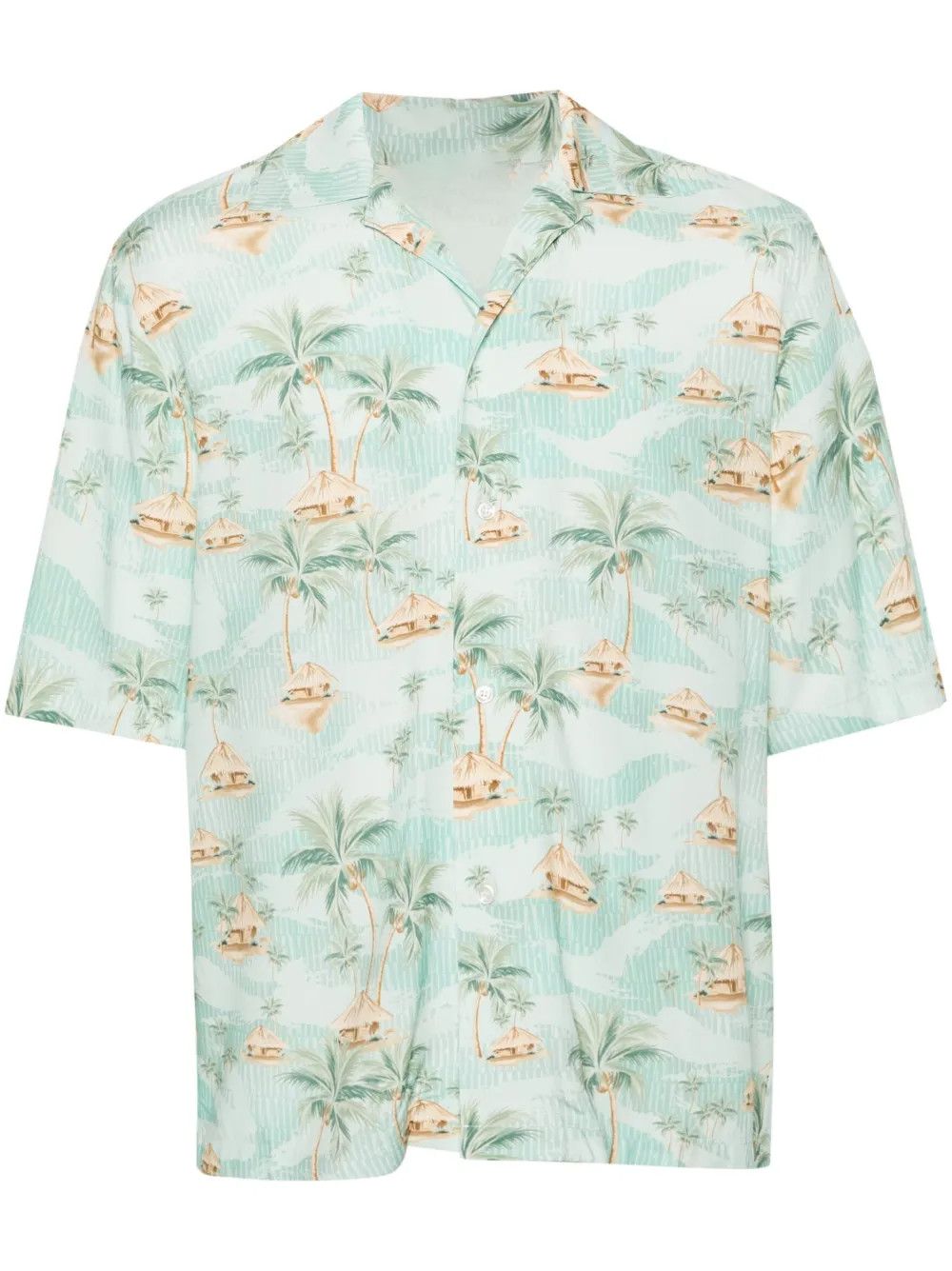 Other Palm Tree Print Shirt in Green Size US L / EU 52-54 / 3 - 1 Thumbnail