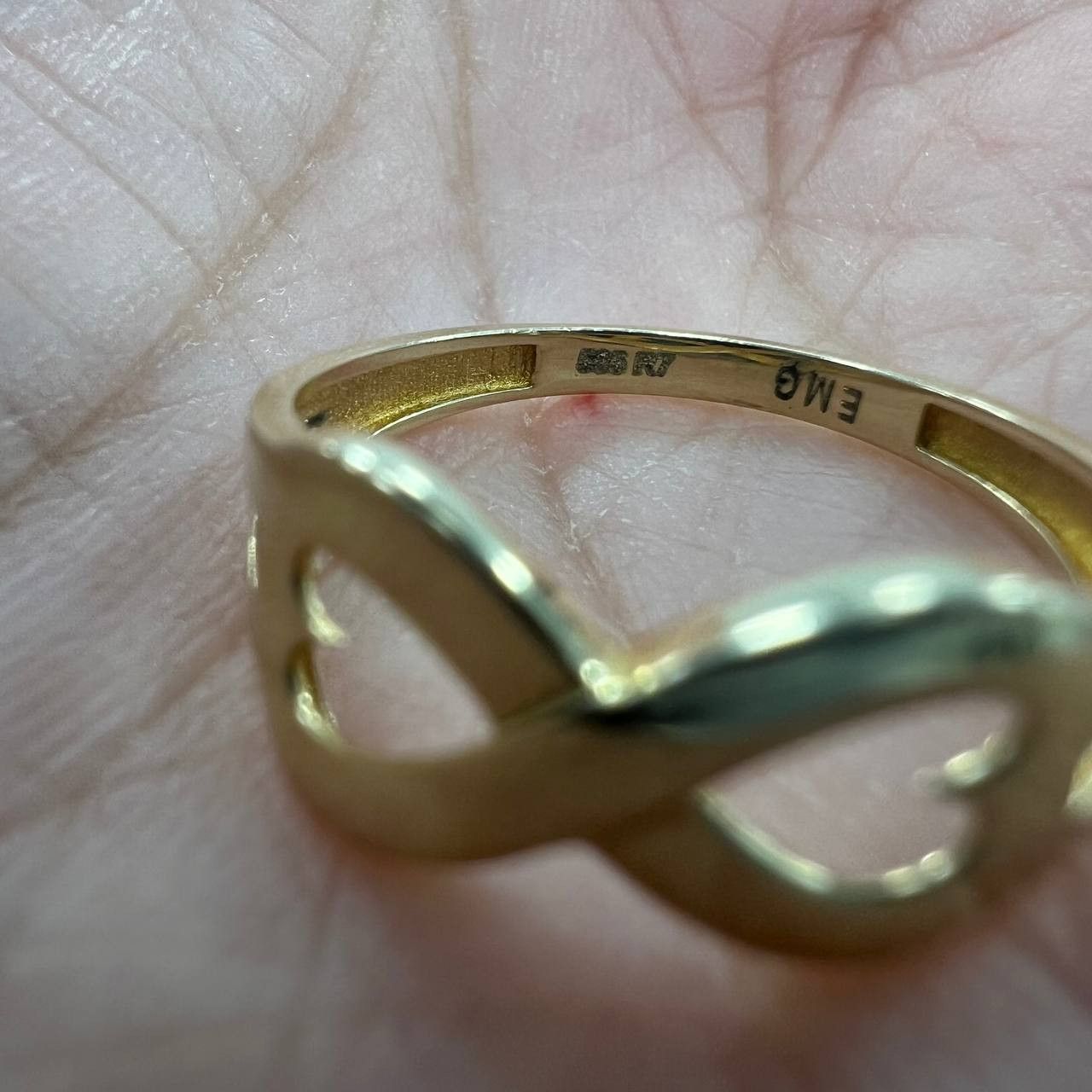 Other 14K Solid Gold Ring 1.6g – Infinity Heart Design Size ONE SIZE - 2 Thumbnail
