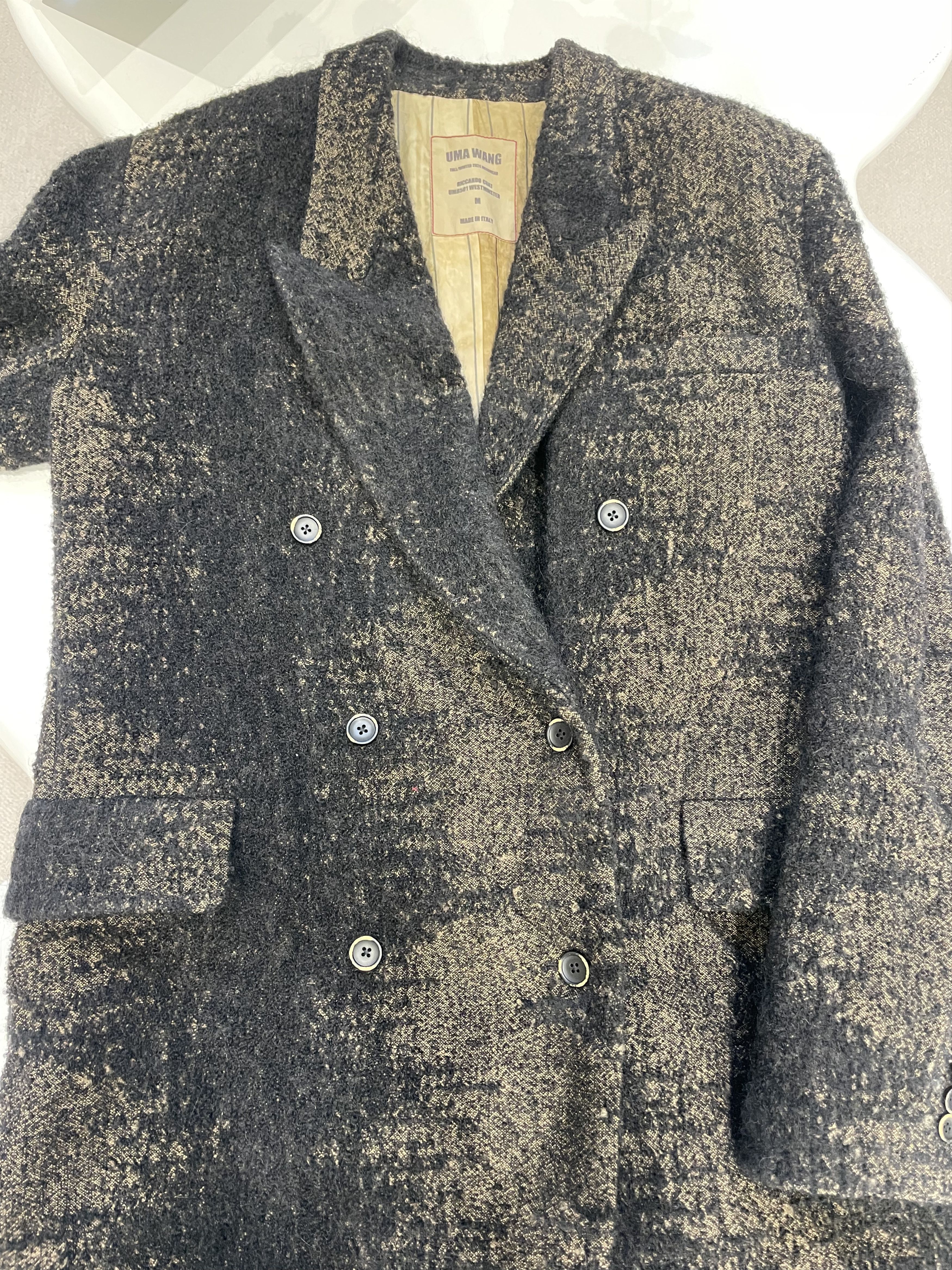Uma Wang UMA WANG Black Wool Coat Size US M / EU 48-50 / 2 - 3 Thumbnail
