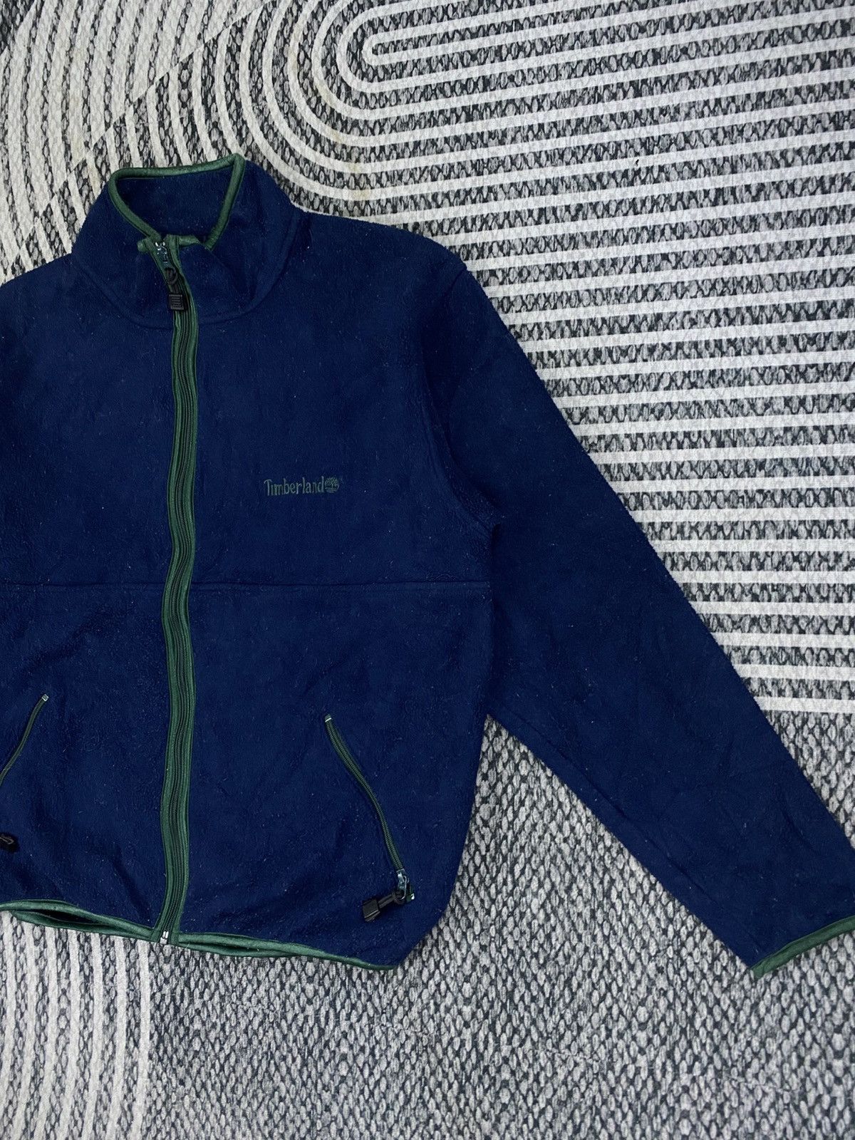 Timberland Vintage Timberland Navy Zipper Sweater Size US M / EU 48-50 / 2 - 3 Thumbnail