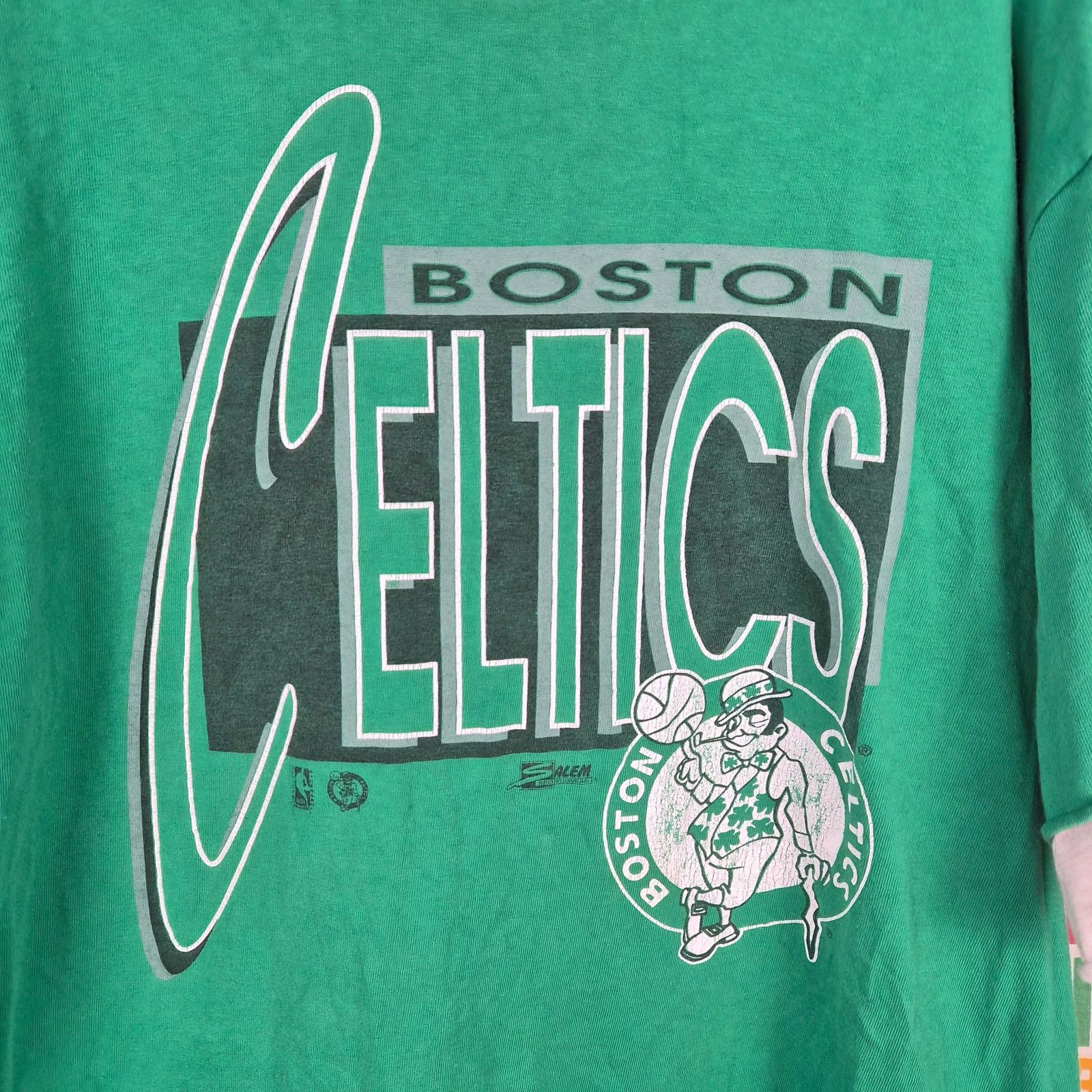Salem Sportswear 90s Boston Celtics Salem Sportswear T Shirt Size XL Layered Size US XL / EU 56 / 4 - 4 Thumbnail