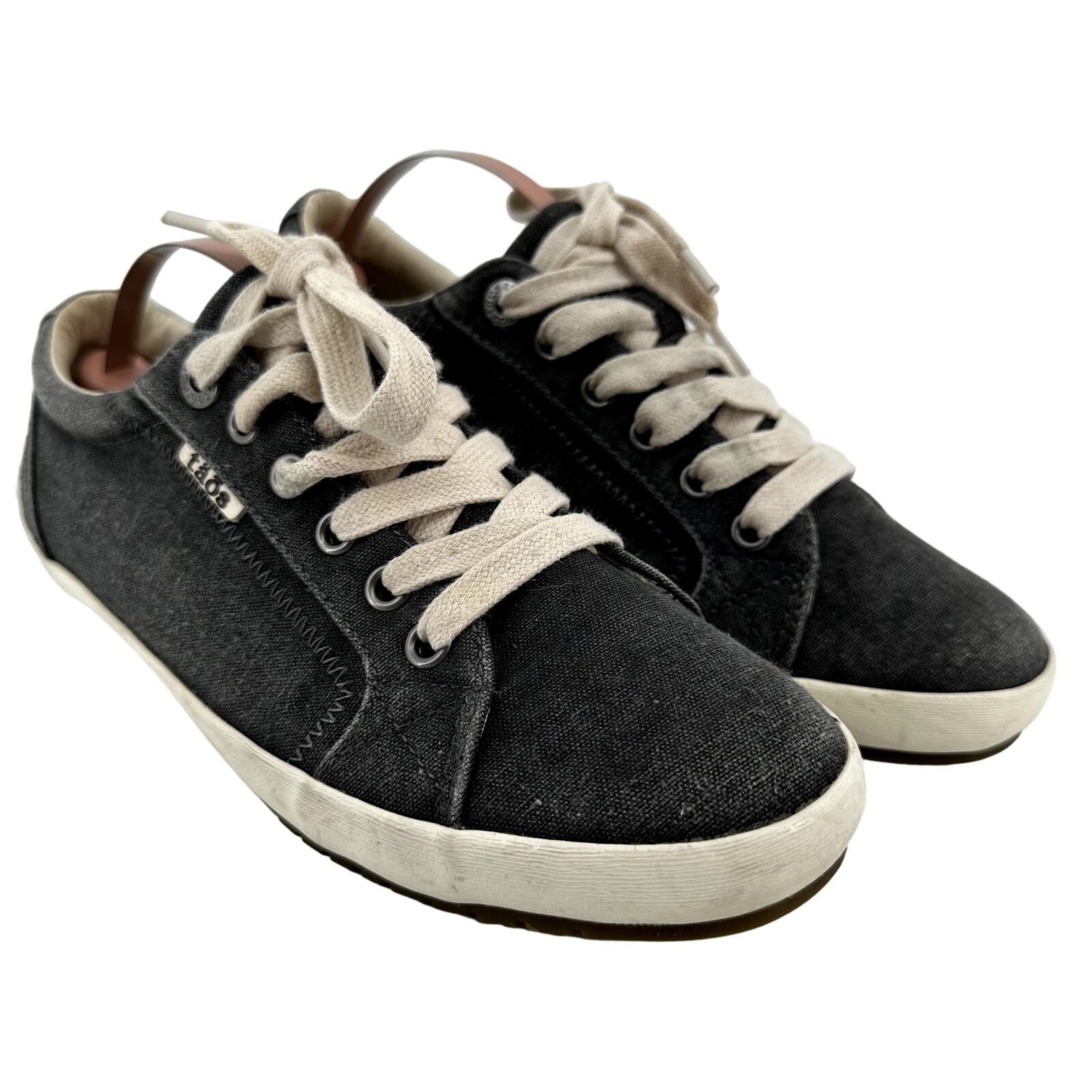 Taos Taos Star Sneakers Shoes Canvas Lace Up Low Top Charcoal 7.5 Size US 7.5 / IT 37.5 - 2 Thumbnail