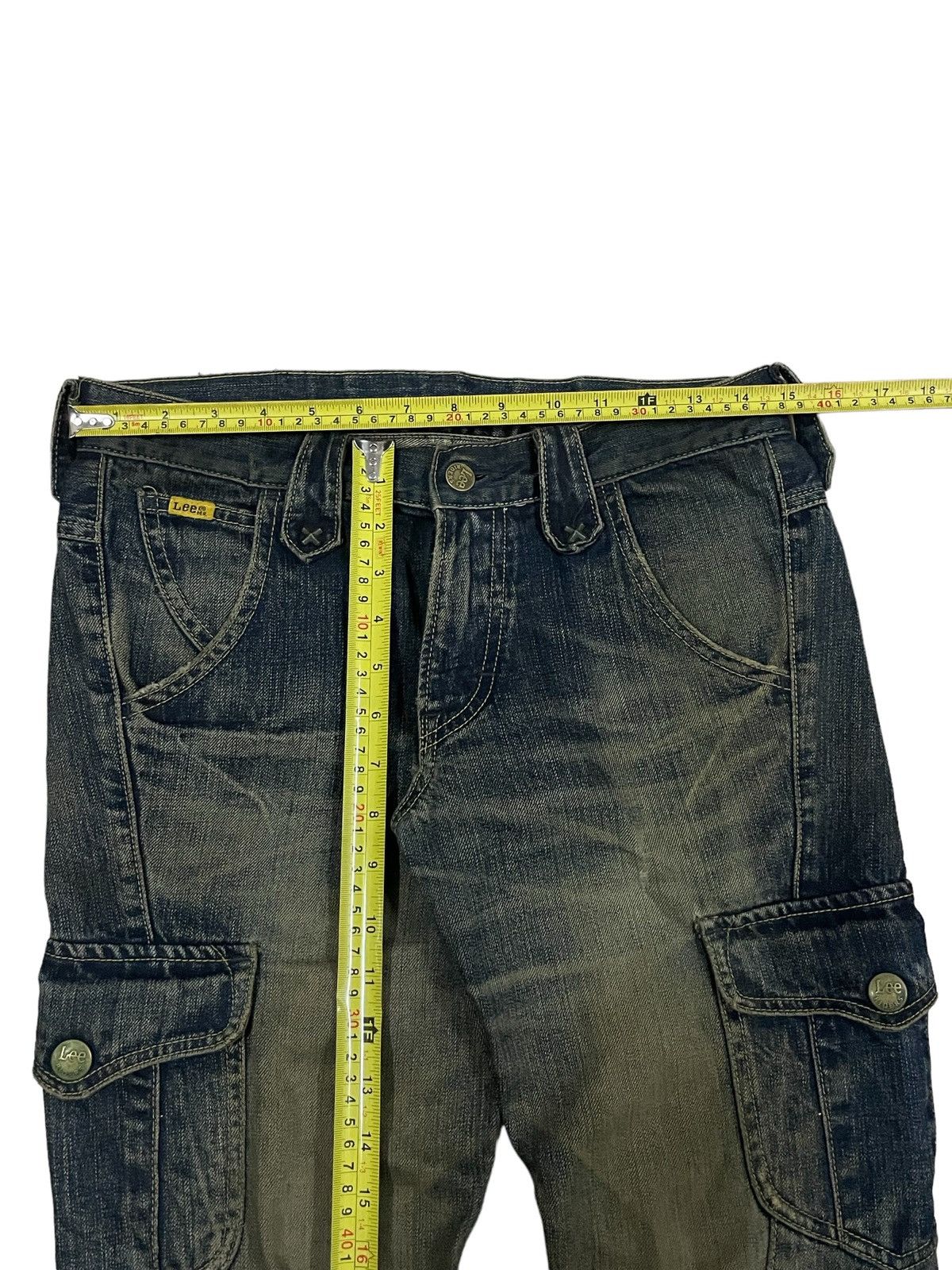 Lee × Vivienne Westwood Vintage Lee Rider Mid Rise Mud Wash Cargo Flare Punk Jeans Size US 30 / EU 46 - 21 Thumbnail