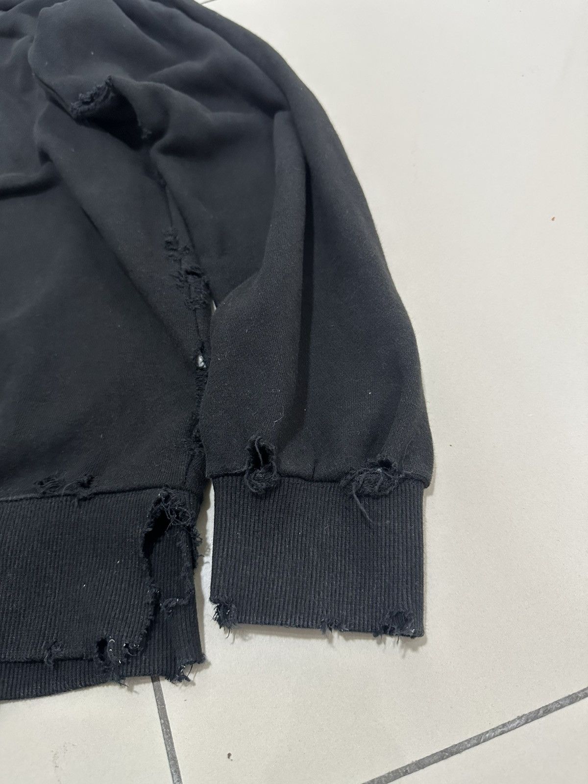 Japanese Brand Pandemixxx mastermind asymmetrical Wave Leather Hoodie Rare Size US L / EU 52-54 / 3 - 8 Thumbnail