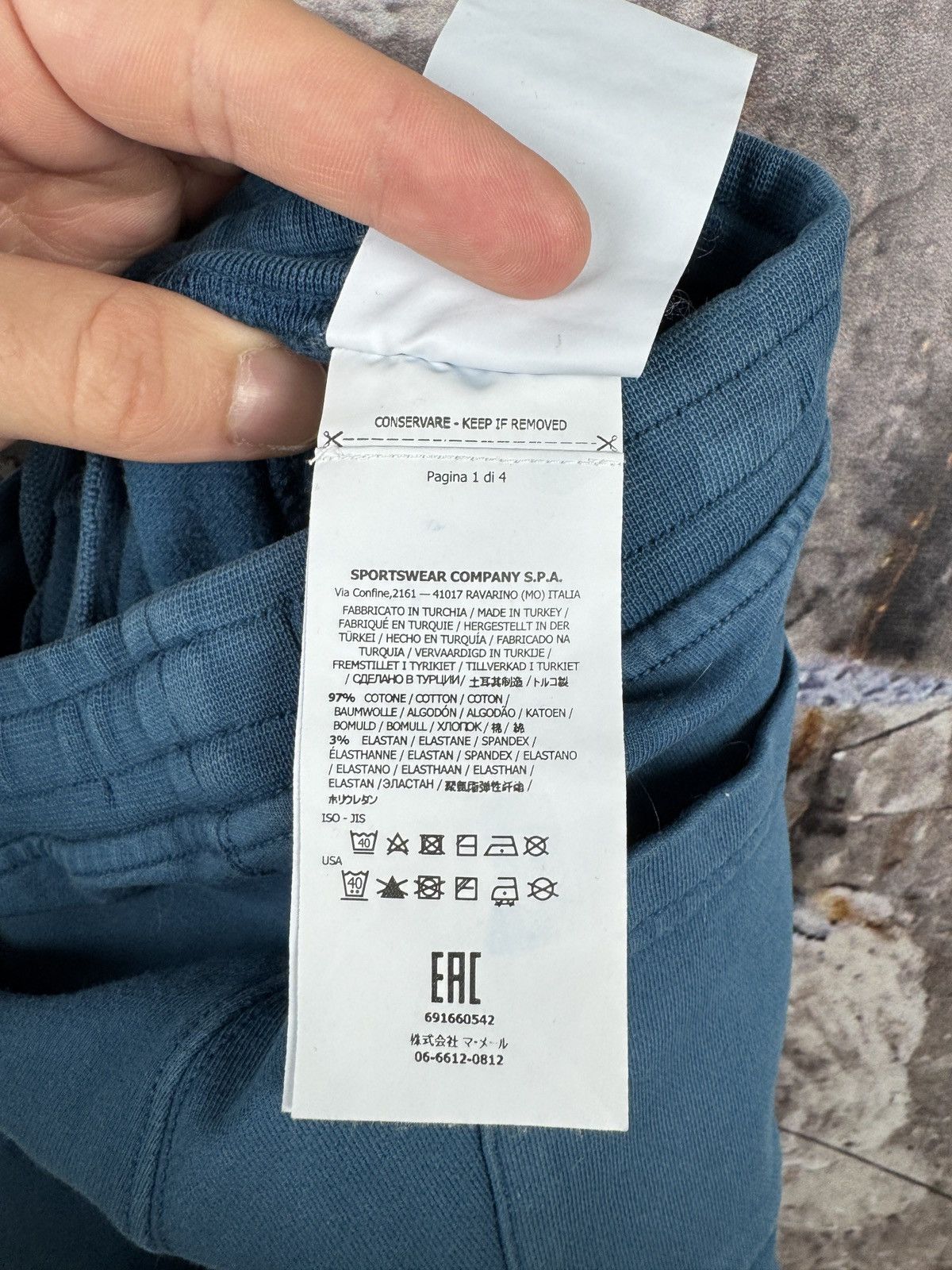 Stone Island Stone Island Junior Boys Sweatpants Teal LogPatch Size 4/104 Size US 26 / EU 42 - 16 Thumbnail