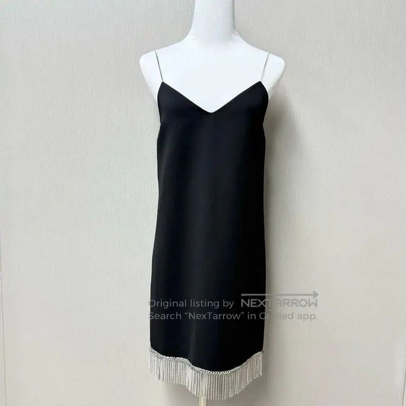 Miu Miu Miu Miu Black Sleeveless Dress with Fringe . Size M / US 6-8 / IT 42-44 - 1 Thumbnail