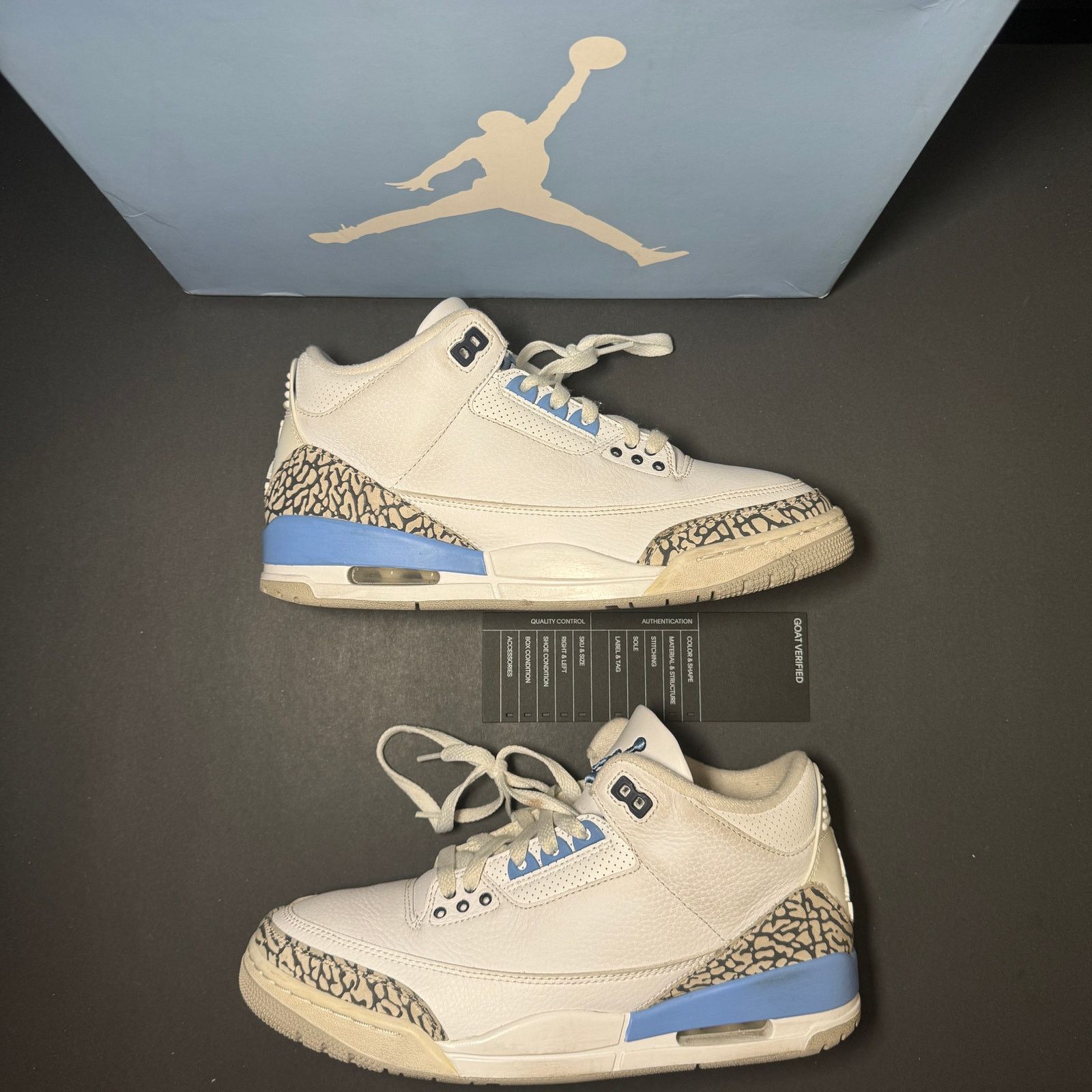 Jordan Brand × Nike Size 8.5 - Nike Air Jordan 3 Retro UNC Men's Shoes Size US 8.5 / EU 41-42 - 2 Thumbnail