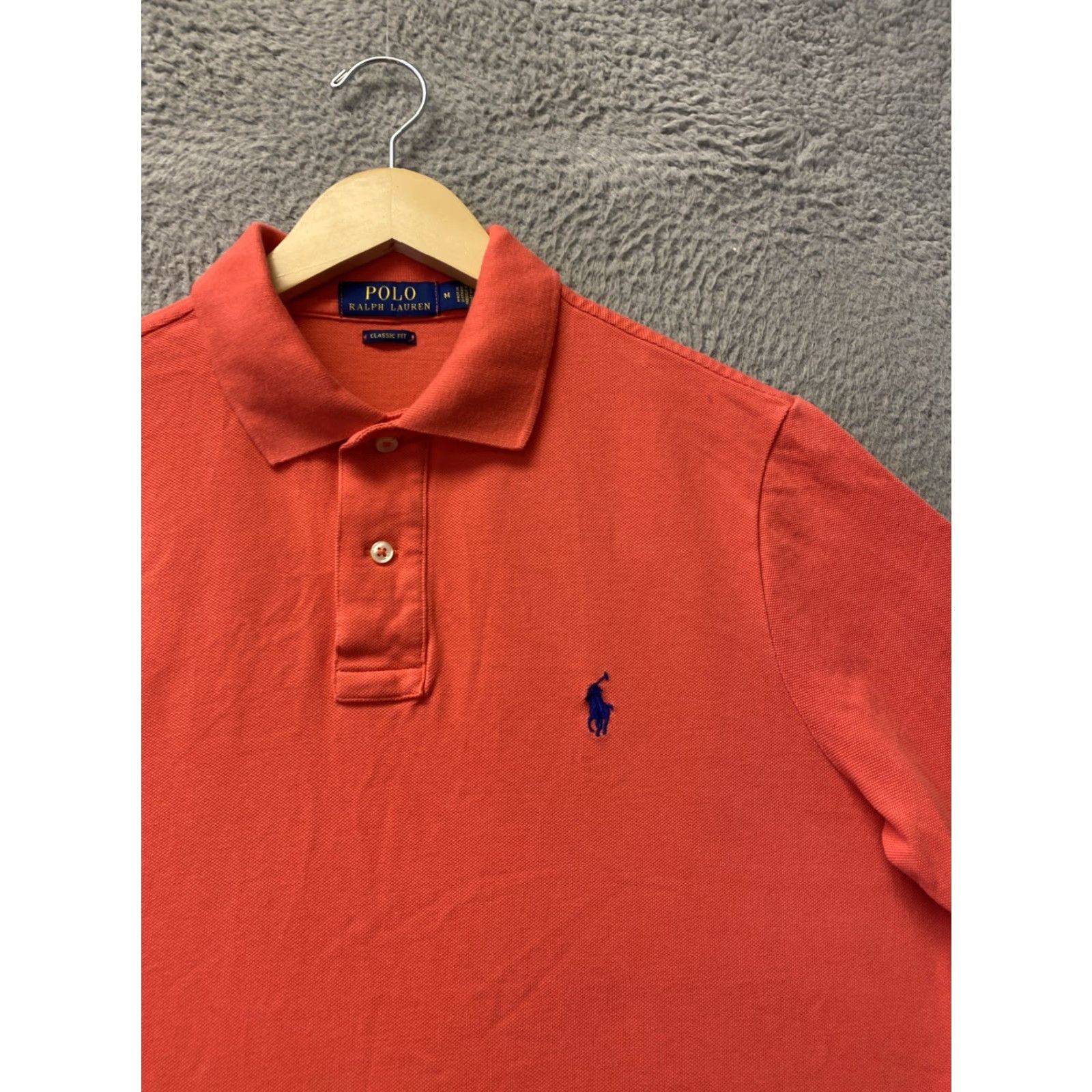 Polo Ralph Lauren VINTAGE Polo Ralph Lauren Polo Tennis Coral Shirt M Men Coral 15424 Polo, Tennis, Summer, Casual, Activewear Mens Size US M / EU 48-50 / 2 - 2 Thumbnail