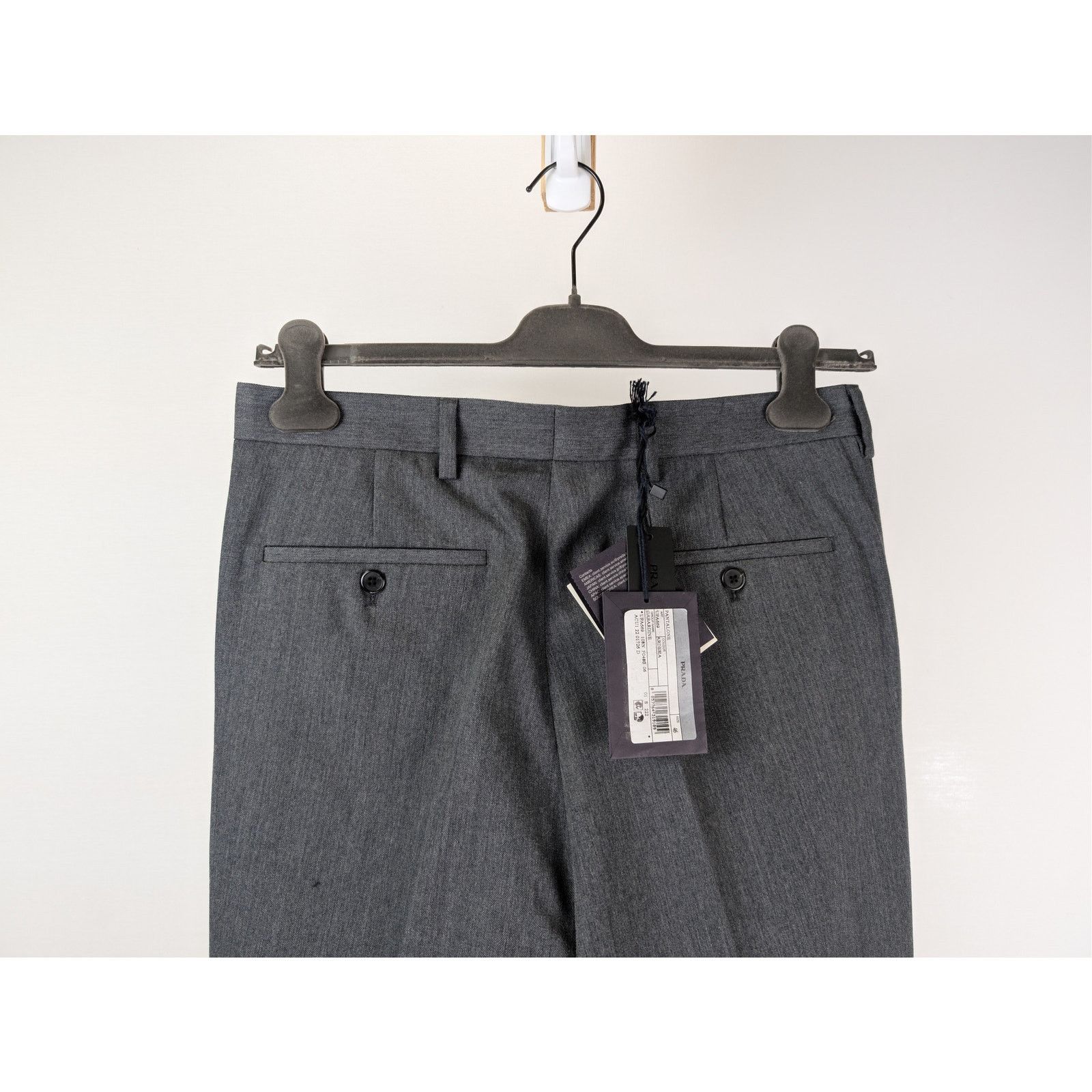 Prada o1rshd1 Gabardine Casual Pants in Grey Size US 30 / EU 46 - 11 Thumbnail