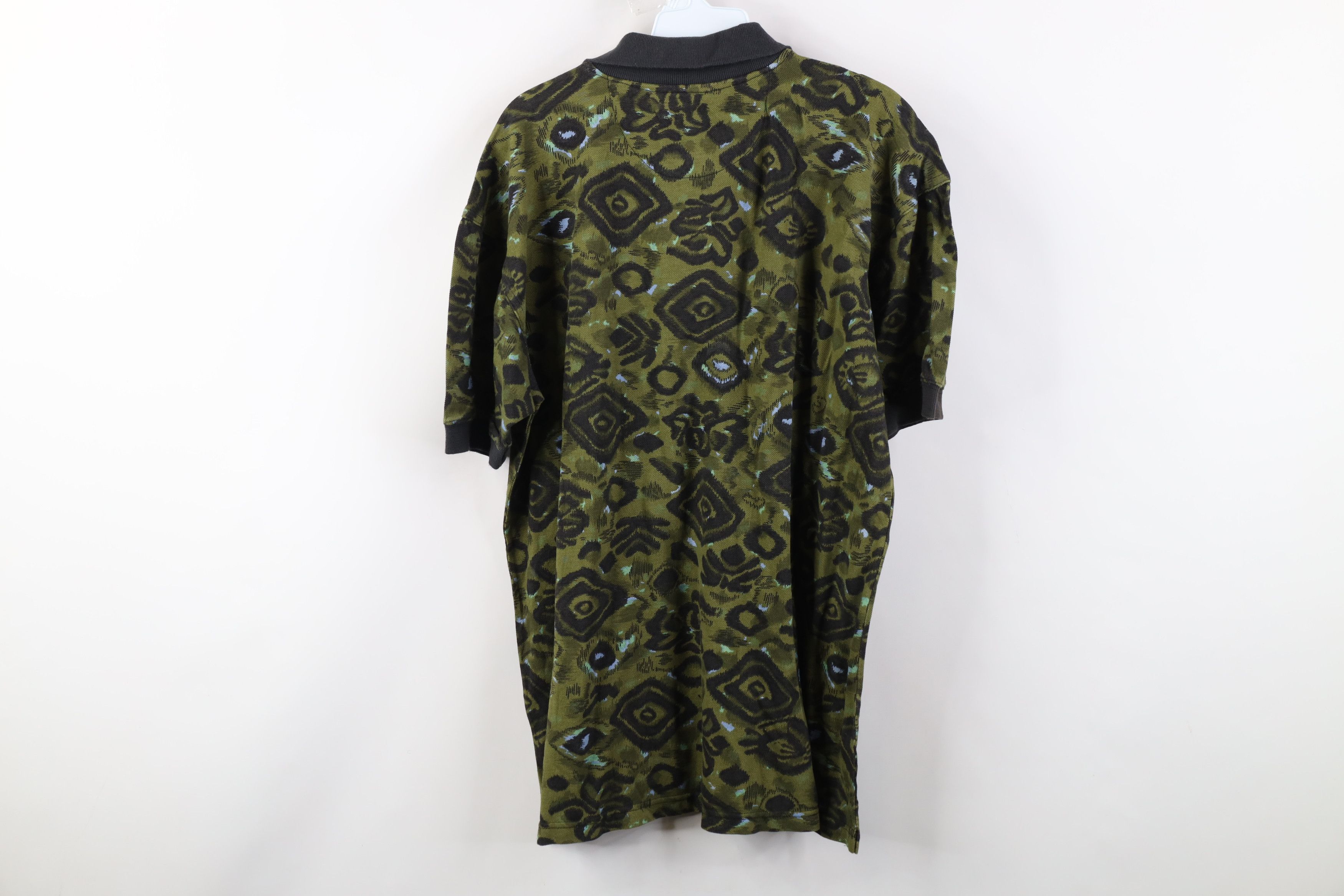 Vintage Vintage 90s Streetwear Flower Collared Golf Polo Shirt Size US L / EU 52-54 / 3 - 9 Thumbnail