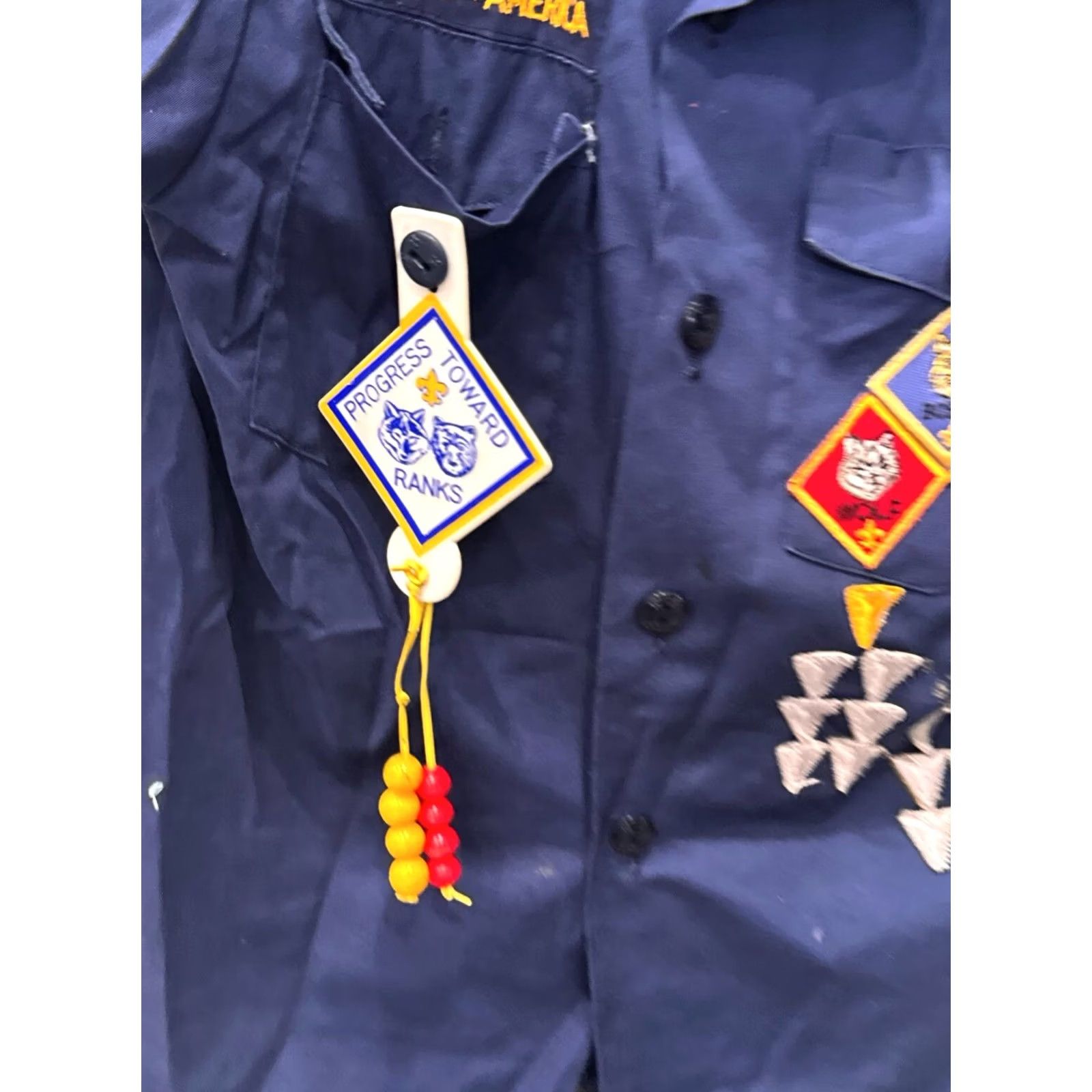 Vintage Boy Scouts Of America Multi Patches SHORT SLEEVE BUTTON UP SHIRT Boys Medium M Sharp Size US M / EU 48-50 / 2 - 5 Thumbnail