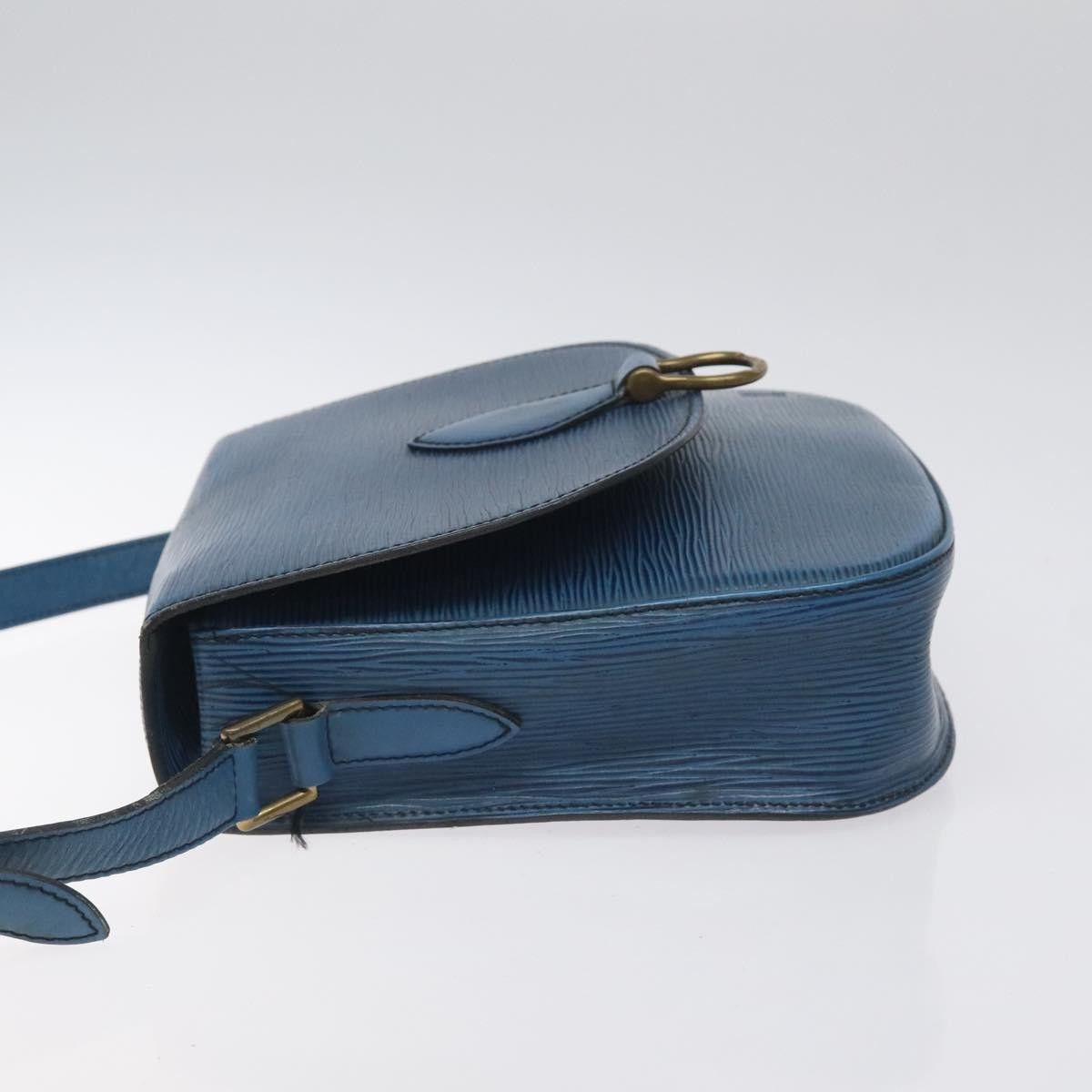 Louis Vuitton LOUIS VUITTON Epi Saint Cloud GM Shoulder Bag Toledo Blue Size ONE SIZE - 5 Thumbnail