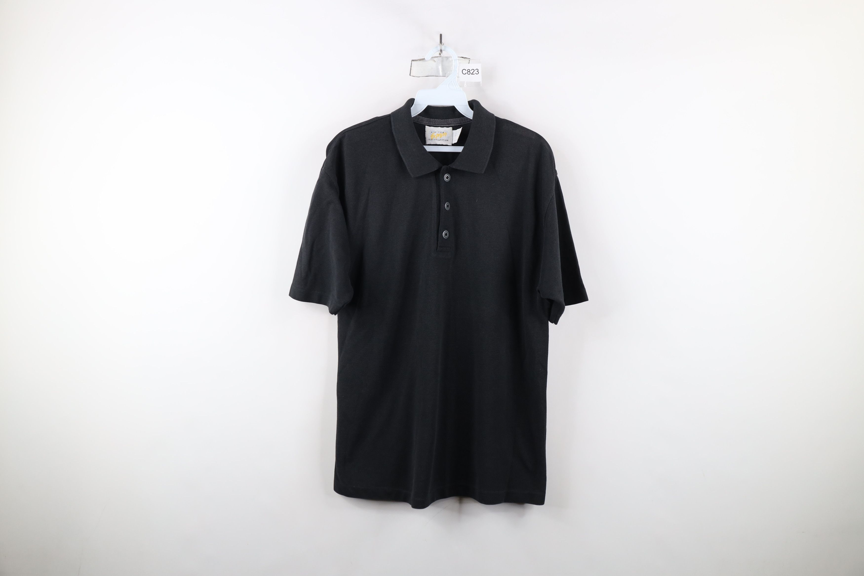 Express × Vintage Vintage 80s Express Faded Collared Golf Polo Shirt Black USA Size US S / EU 44-46 / 1 - 1 Thumbnail