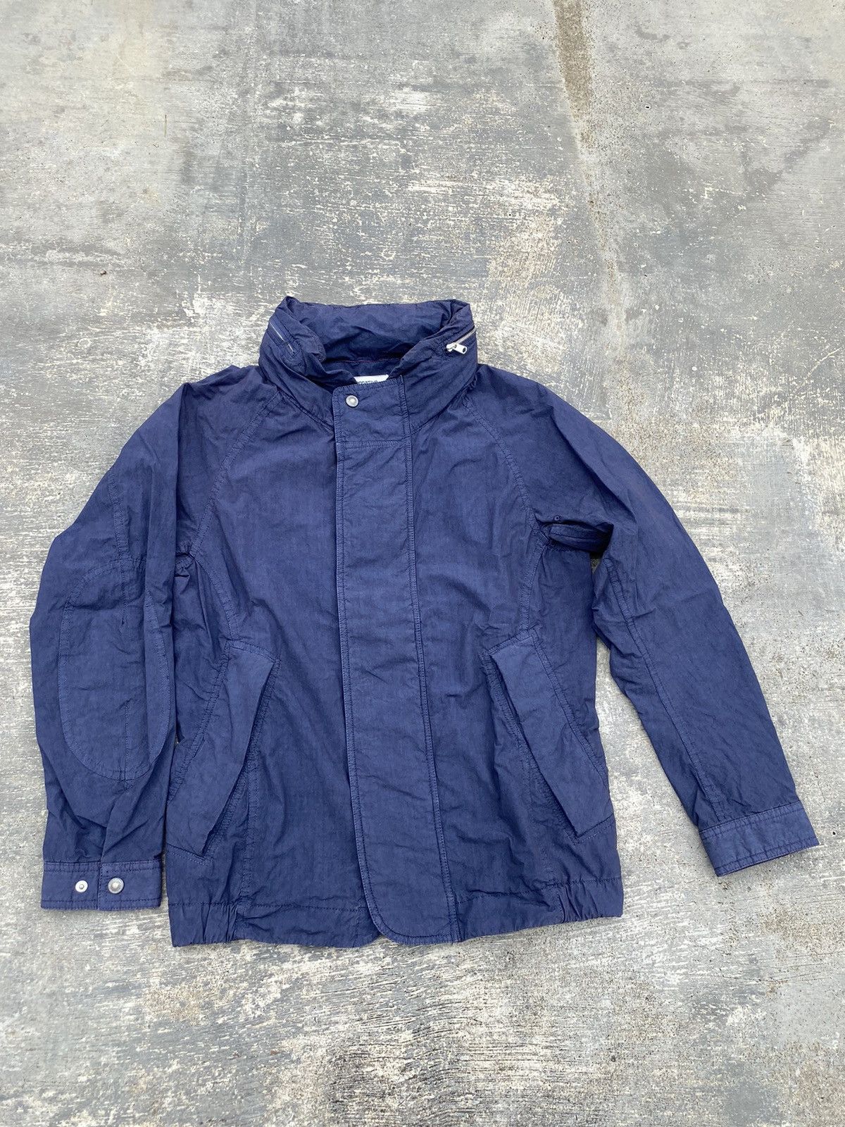 image of Japan Nonnative Moto Gorpcore Cowboy Rave Punk Hoodie in Navy, Men's (Size Small)