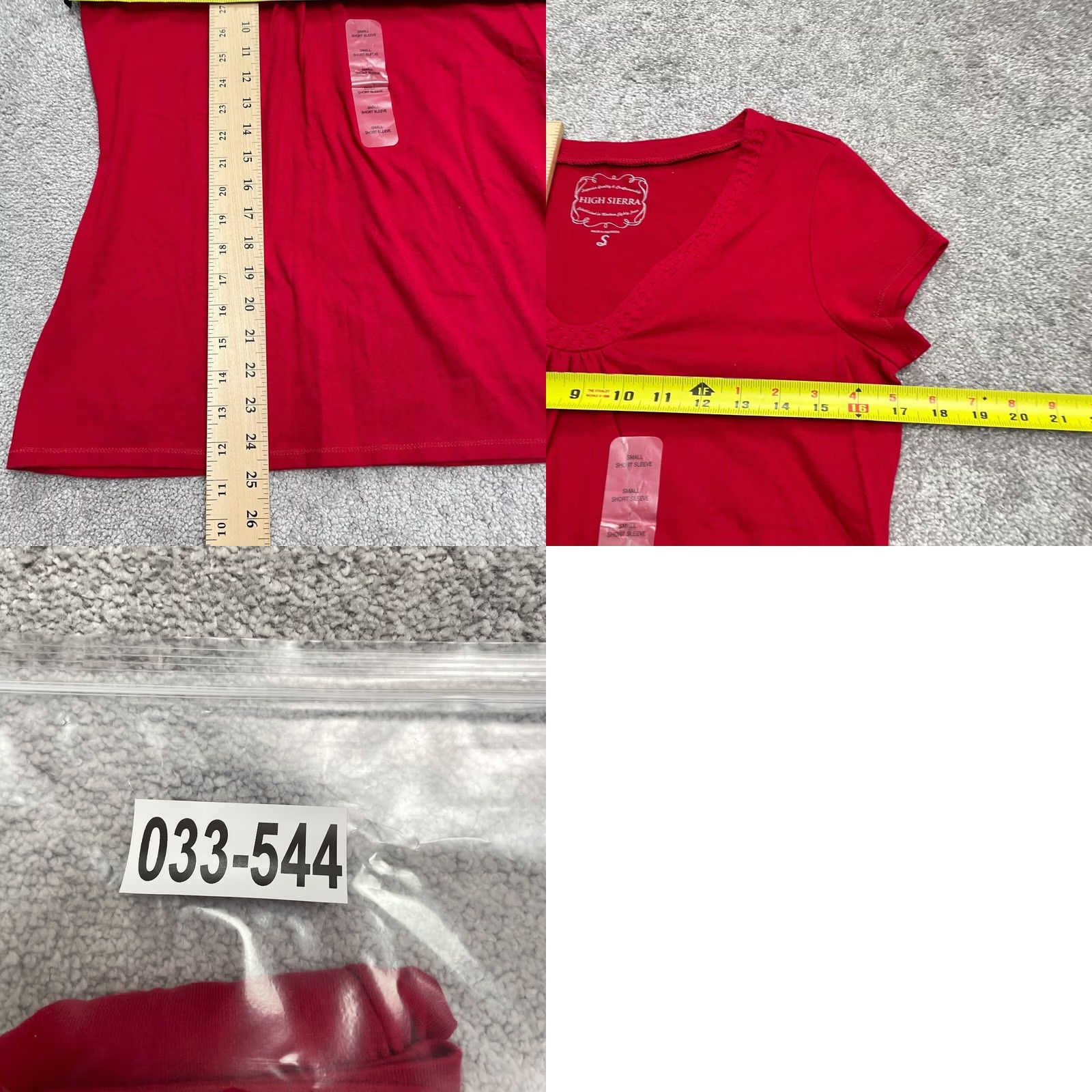 High Sierra High Sierra Red T-Shirt Women Small Short Sleeve Cotton Basic Top Size S / US 4 / IT 40 - 8 Thumbnail