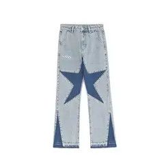 Jean pattern flare y2k jeans Size US 28 / EU 44 - 7 Thumbnail