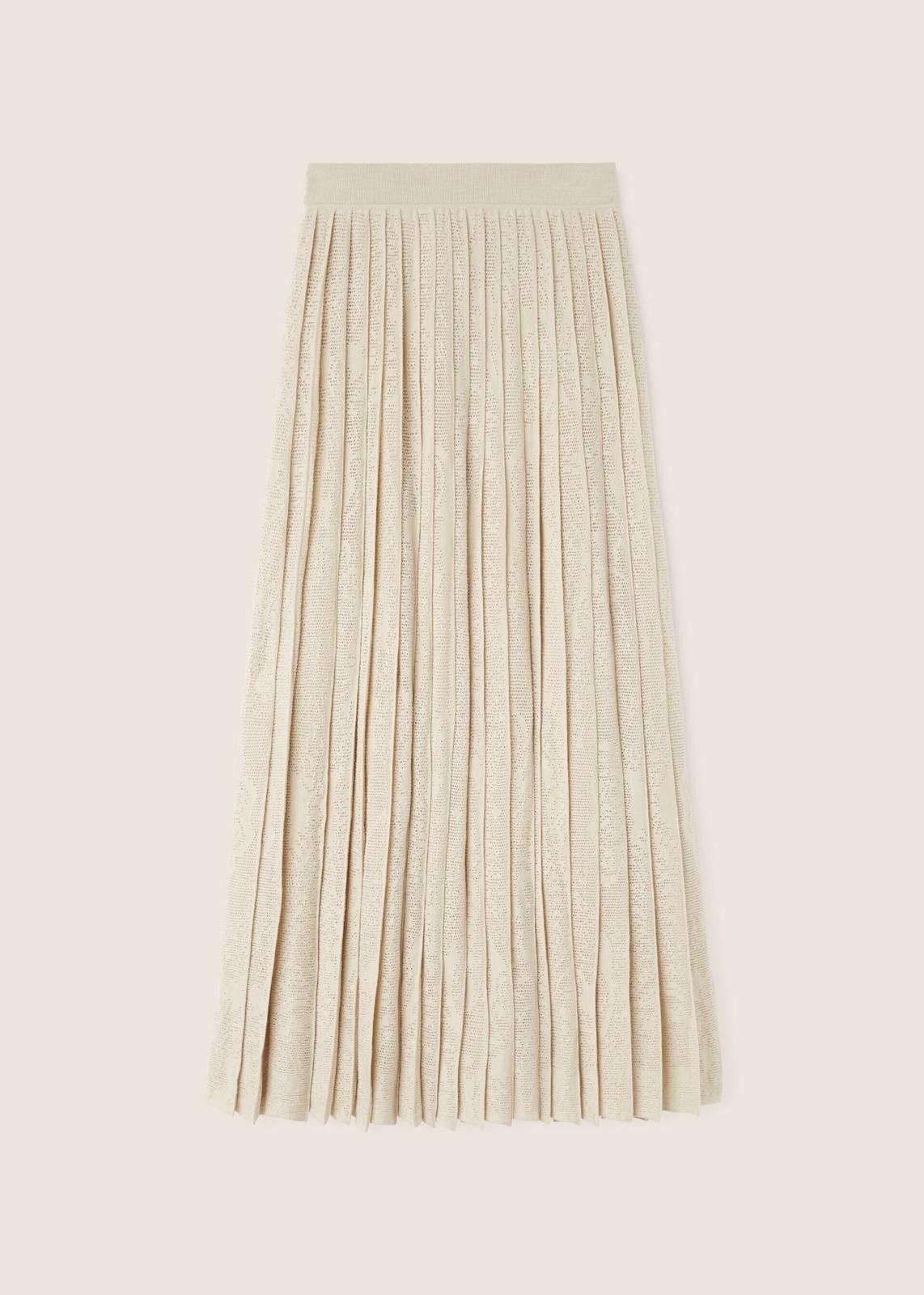 Loro Piana o1srvl11e1224 Virgin Wool Skirt in Cream Size 30" / US 8 / IT 44 - 2 Thumbnail