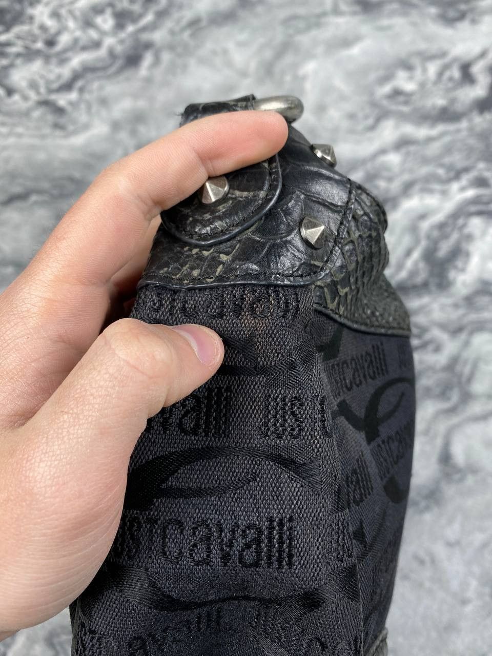 Just Cavalli Just Cavalli Leather Handbag Women Black Size ONE SIZE - 12 Thumbnail