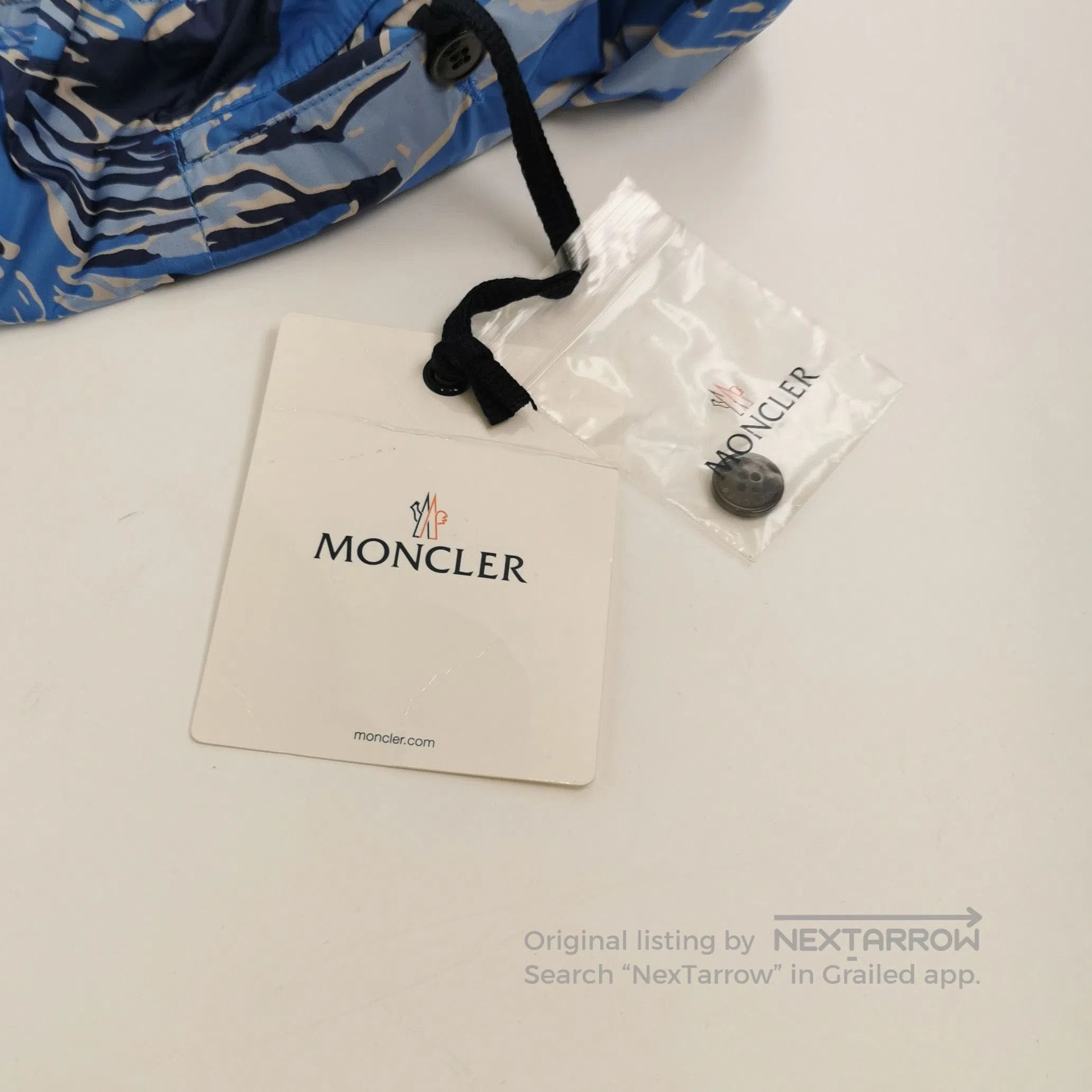 Moncler Moncler Blue Camo Wool Pants Size L. Size US 34 / EU 50 - 3 Thumbnail