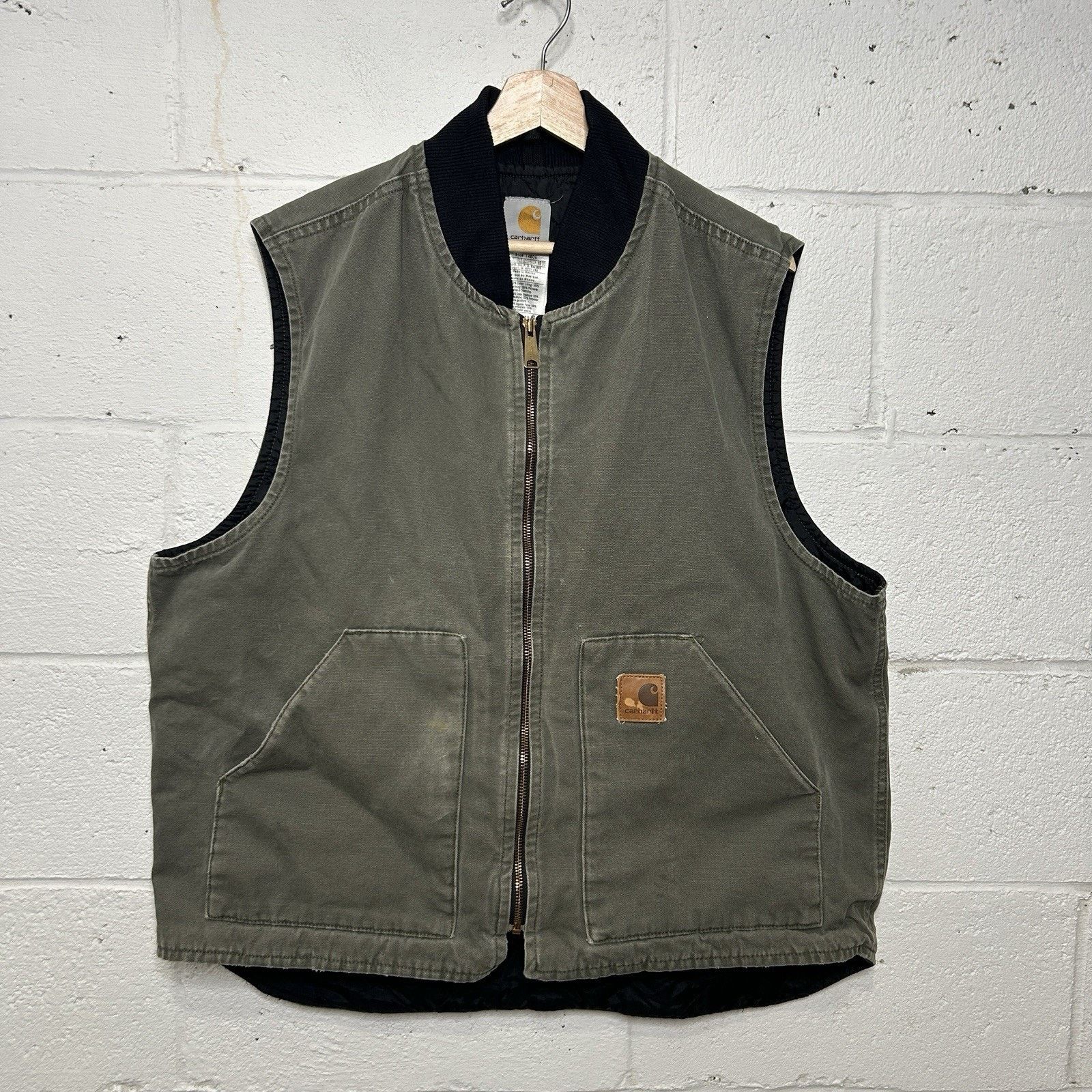 Carhartt Vintage Carhartt Quilted Artic Vest “Moss Green” V47 MOS Size US XL / EU 56 / 4 - 1 Thumbnail