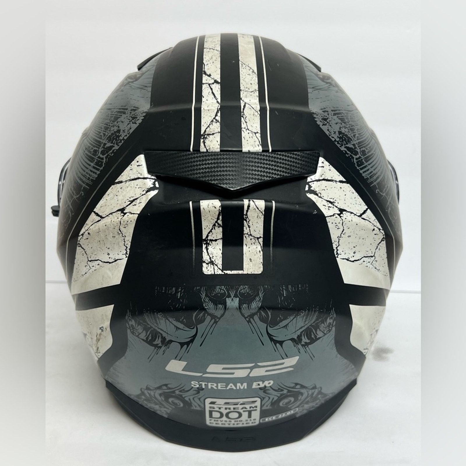 Other LS2 Stream Evo Motorcycle Helmet Matte Black Skull - FF320 Size ONE SIZE - 5 Thumbnail