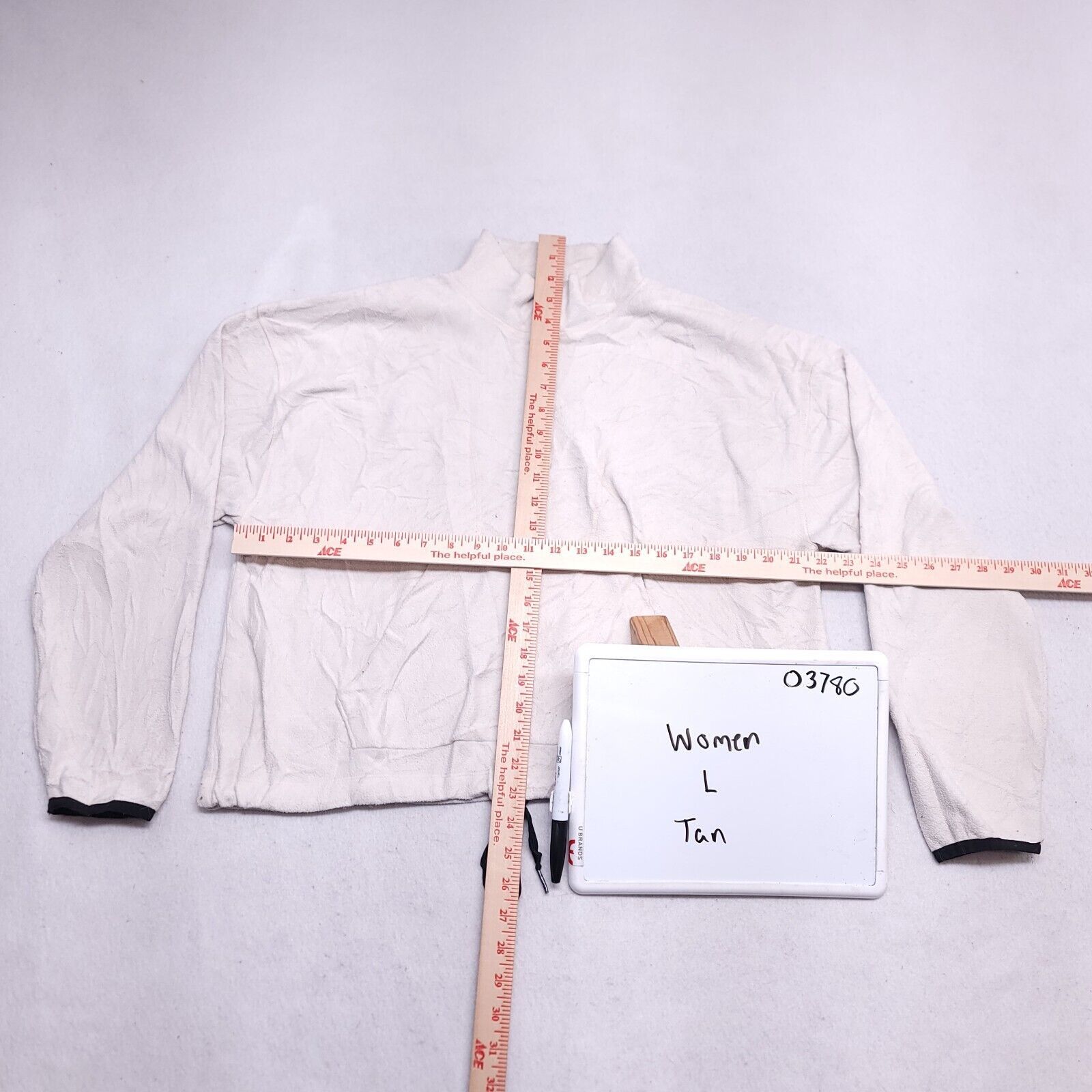 Victoria's Secret Victorias Secret Pink 1/4 Zip Up Jacket Womens Size L Beige Size L / US 10 / IT 46 - 6 Thumbnail
