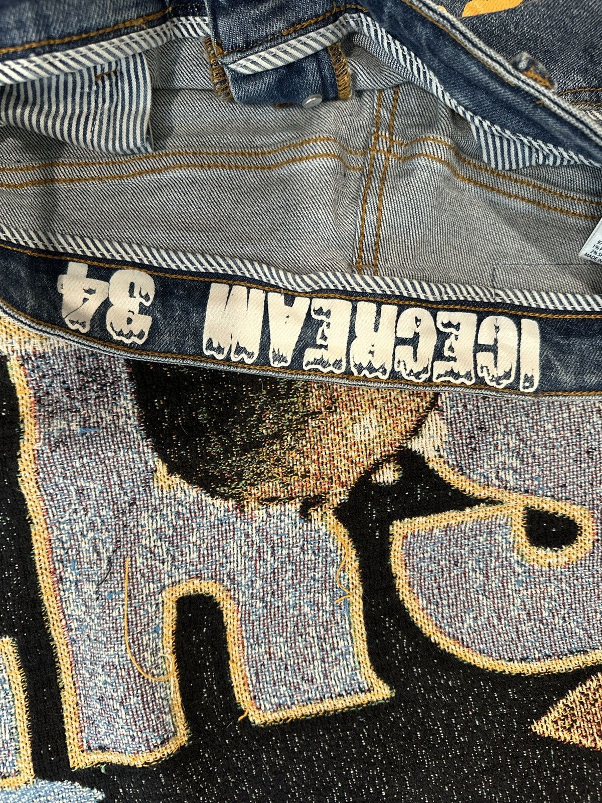 Icecream ICECREAM THE SOUND OF MUSIC JEAN MED WASH BLUE DENIM JEAN Size US 34 / EU 50 - 7 Thumbnail