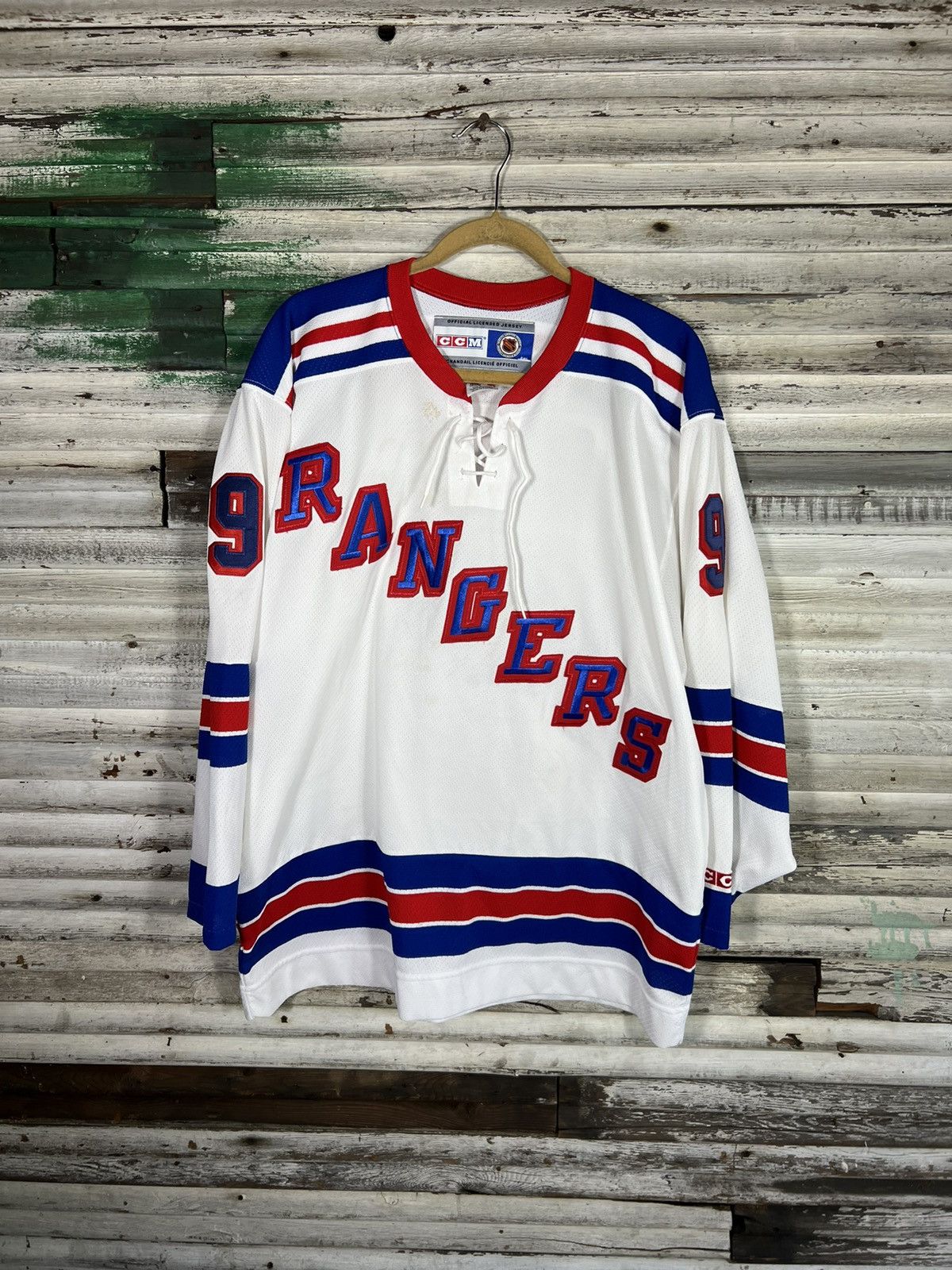 Vintage CCM New York Rangers Bure #9 NHL Jersey 90's