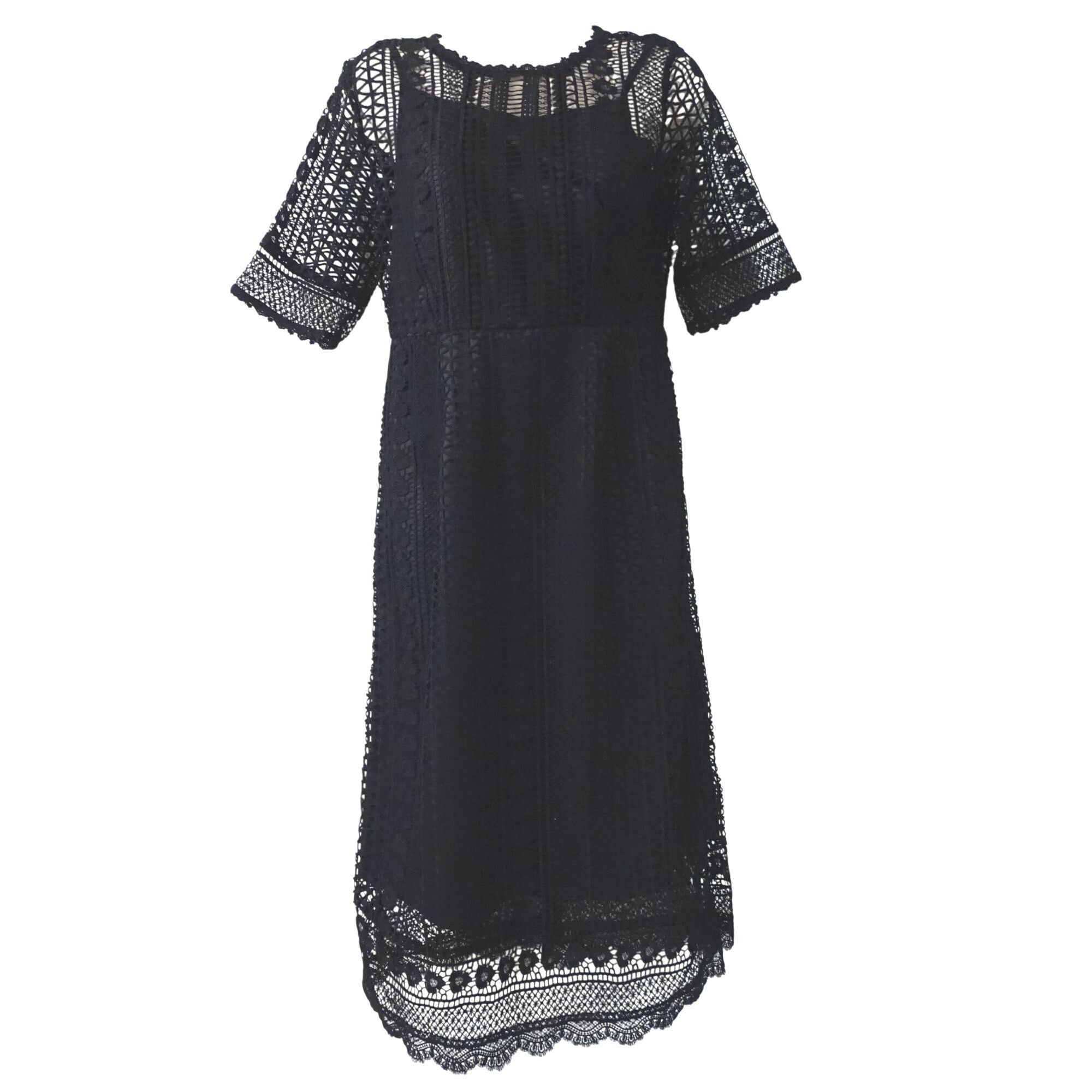 Other Tresmoi Black Lace A-line Dress Women Size M Short Sleeve Size M / US 6-8 / IT 42-44 - 1 Thumbnail