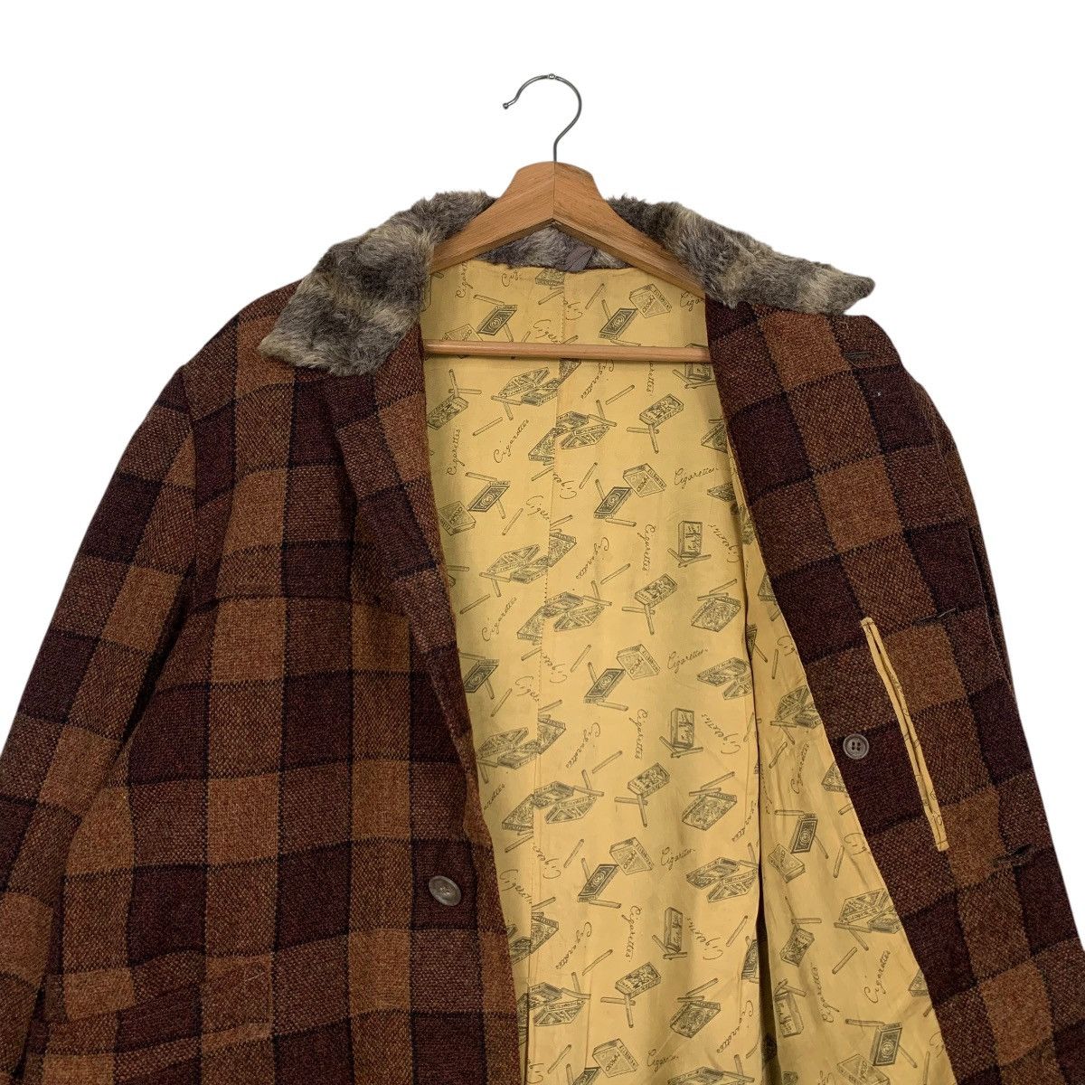 Vintage Vintage 80’s Classic Retro Checked Wool Jacket #2868-C129 Size US L / EU 52-54 / 3 - 9 Thumbnail