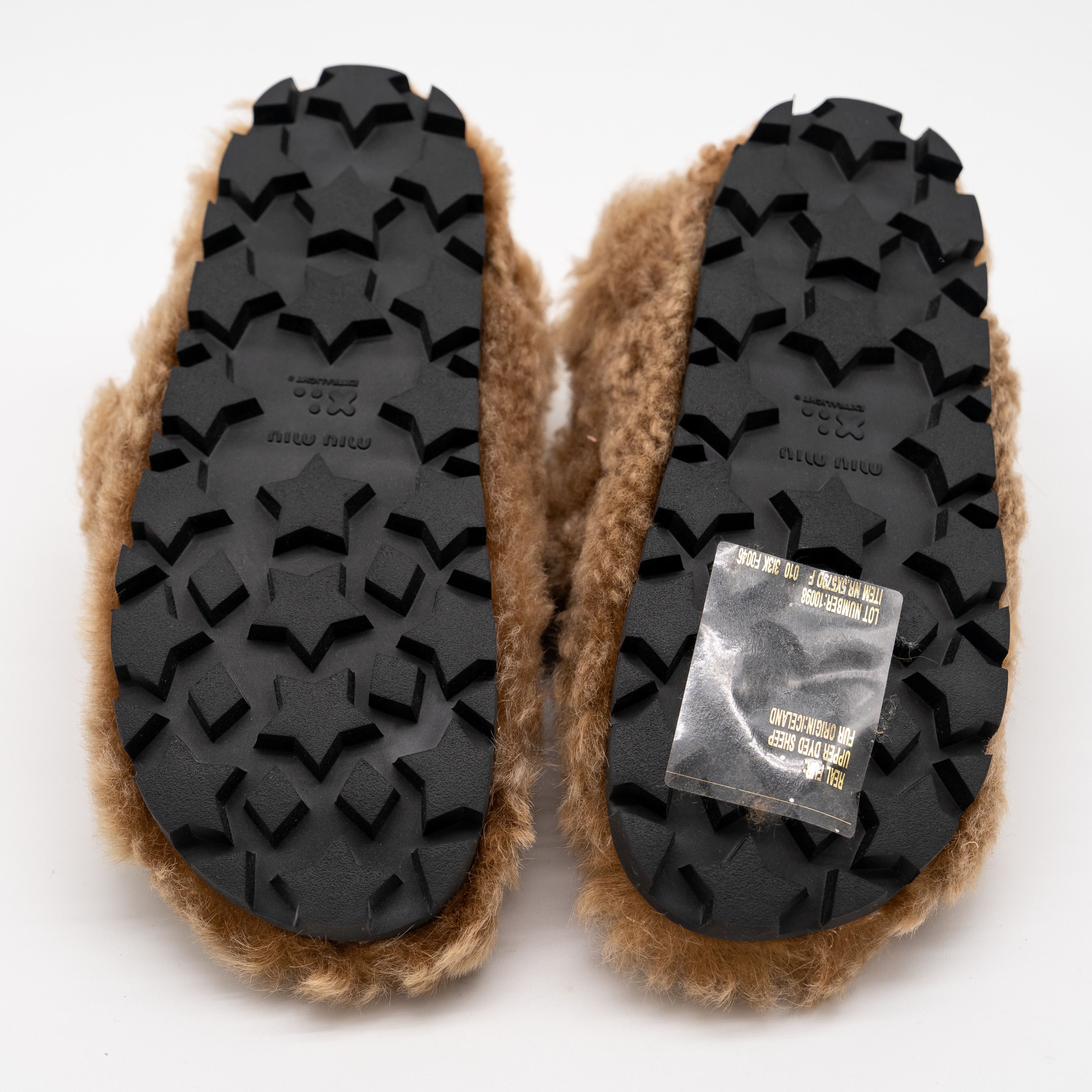 Miu Miu 36eu 6 US Miu Miu Camel Brown Shearling Sandals Size US 6 / IT 36 - 6 Thumbnail