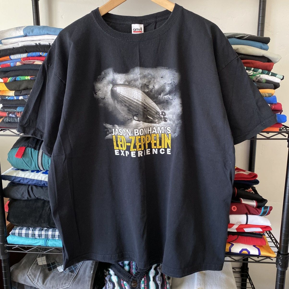 Vintage Vintage Led Zeppelin T-Shirt Jason Bonhams Y2K Band Tee Size US XXL / EU 58 / 5 - 1 Thumbnail