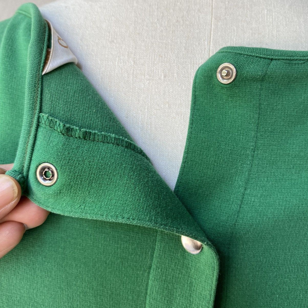 Dior Christian Dior Green Long Sleeve Back-Snap Top with Logo Size M / US 6-8 / IT 42-44 - 19 Thumbnail