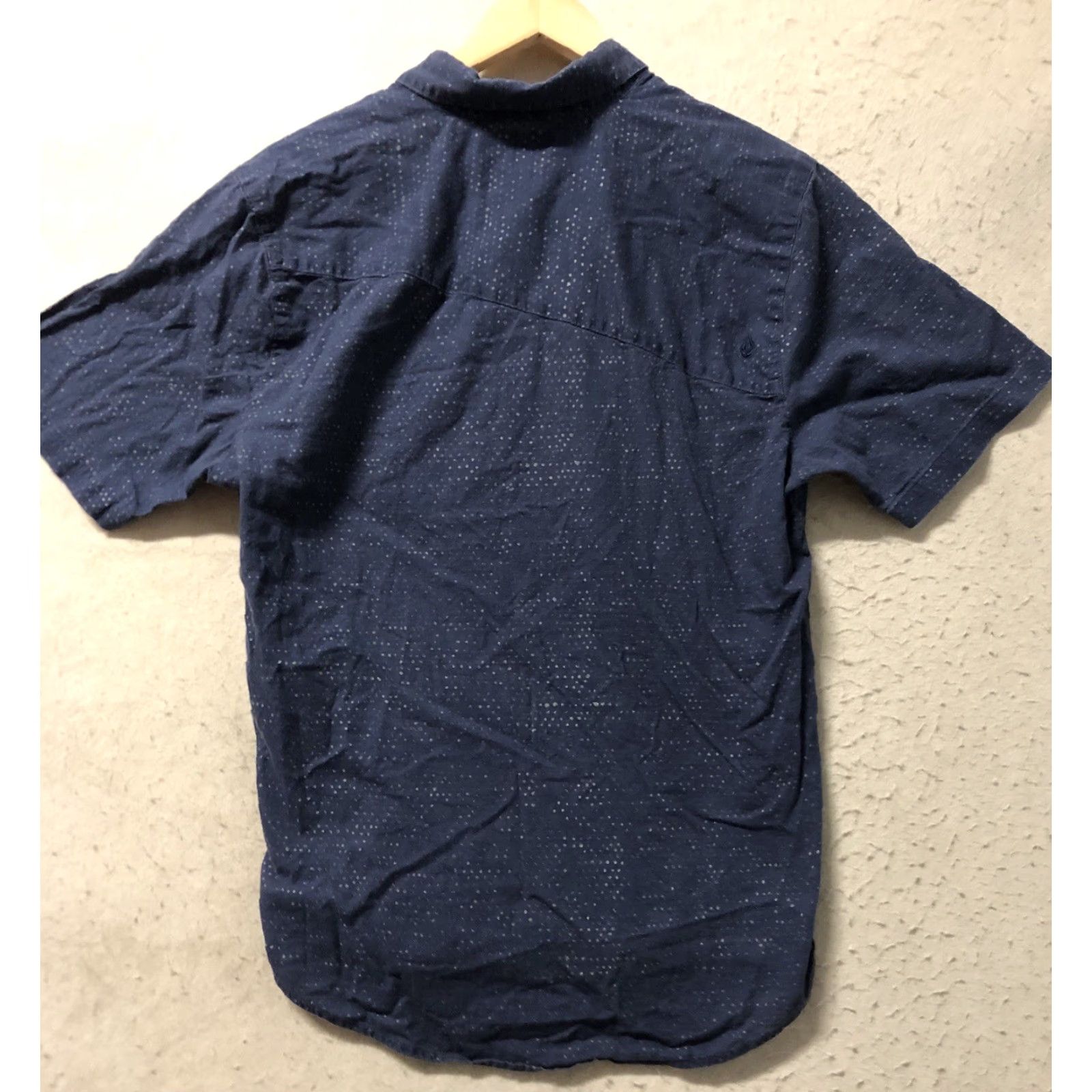 Volcom Volcom Button-Up Shirt Blue Large Regular Cotton Breathable Mens Short Sleeve Classic Fit Size US L / EU 52-54 / 3 - 2 Thumbnail