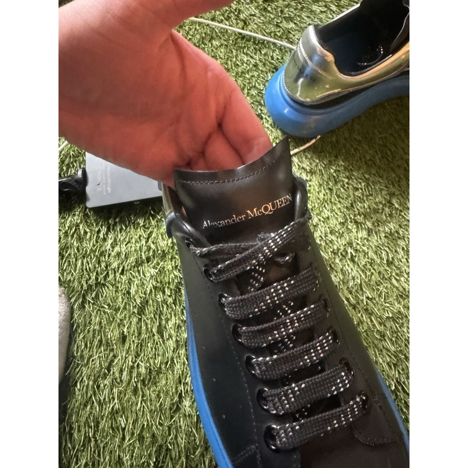 Alexander McQueen Alexander McQueen Oversized Sneakers black and blue Size 42 Size US 9 / EU 42 - 6 Thumbnail