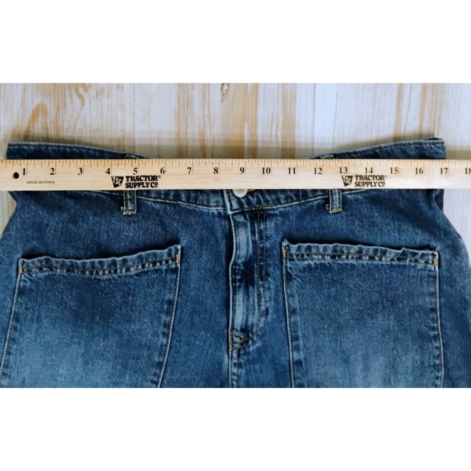 Lucky Brand Lucky Brand Jeans High Rise Wide-Leg Crop 34x24 Regular Cotton Denim Blue 34 in Inseam 24 in Women Stretch? Size 24" / US 00 / IT 34 - 3 Thumbnail