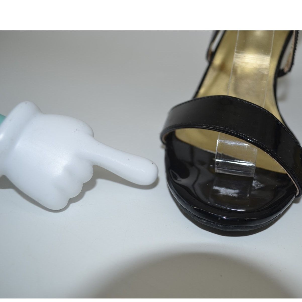 Other Thalia Sodi Darria2 Black Patent Leather Sandals Heels 8.5 Size US 8.5 / IT 38.5 - 3 Thumbnail