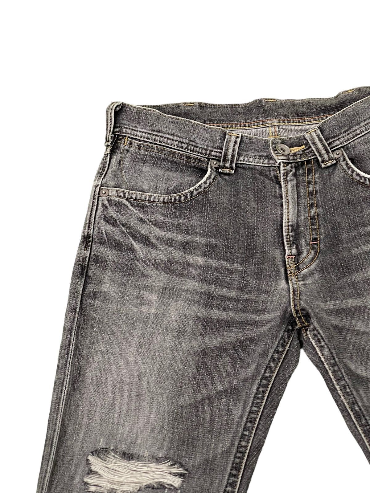 Japanese Brand Flare Jeans Wrangler Over Distress Denim Boot Cut 6🟦4 Size US 31 - 9 Thumbnail