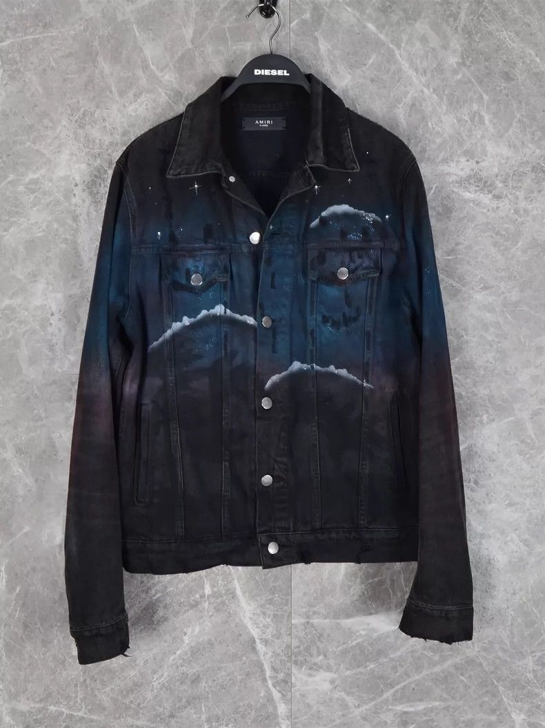 Amiri Amiri starry denim jacket-2506 Size US XL / EU 56 / 4 - 1 Thumbnail