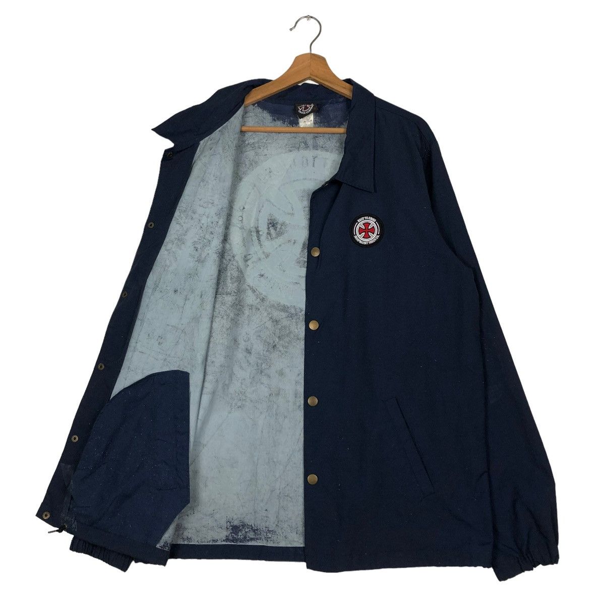 Independent Trading Co. 🔥VINTAGE BUTTON JACKET INDEPENDENT TRUCK CO BIG LOGO Size US M / EU 48-50 / 2 - 11 Thumbnail
