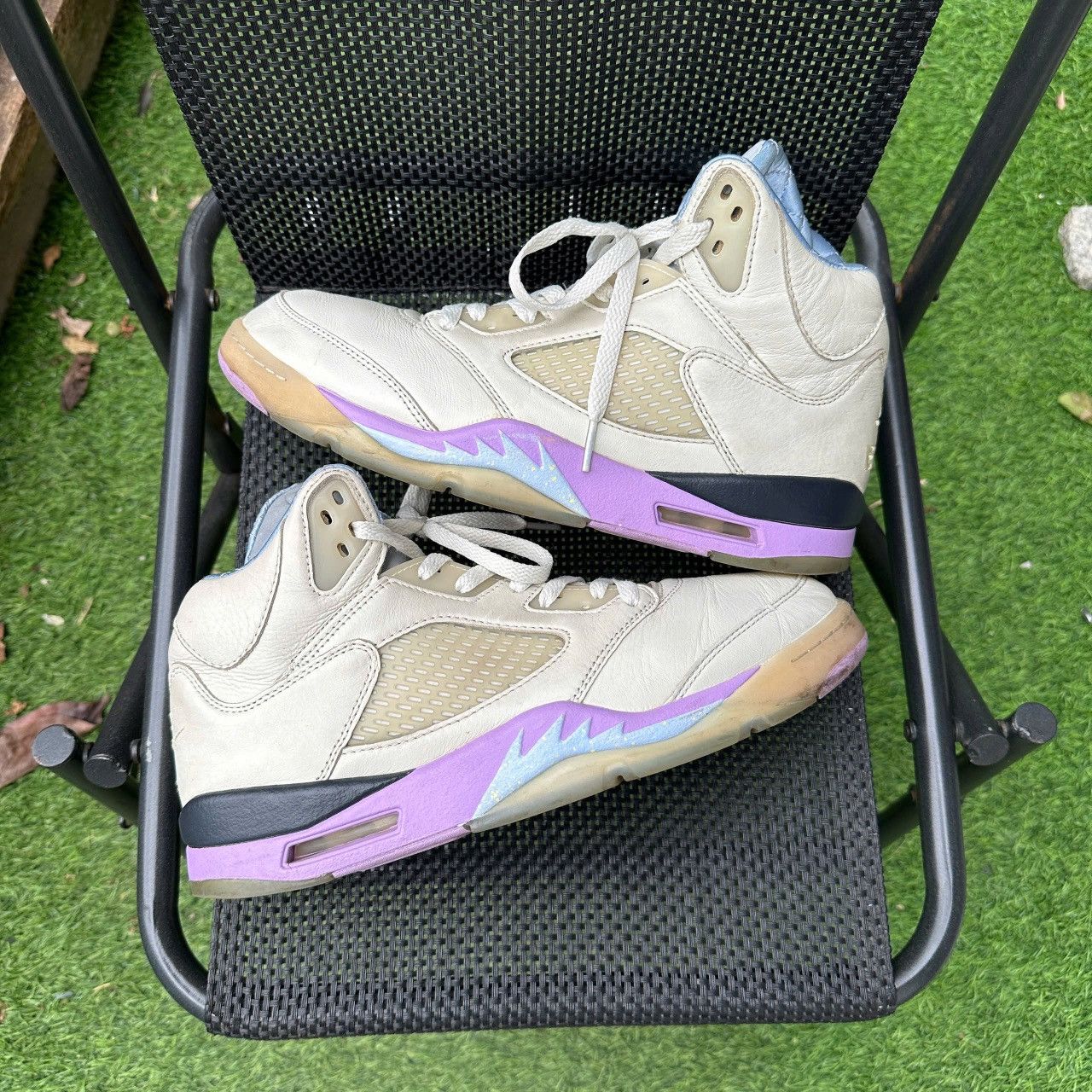 Dj Khaled × Jordan Brand DJ Khaled x Air Jordan 5 Sail Purple DV4982-175 Size US 9.5 / EU 42-43 - 2 Thumbnail