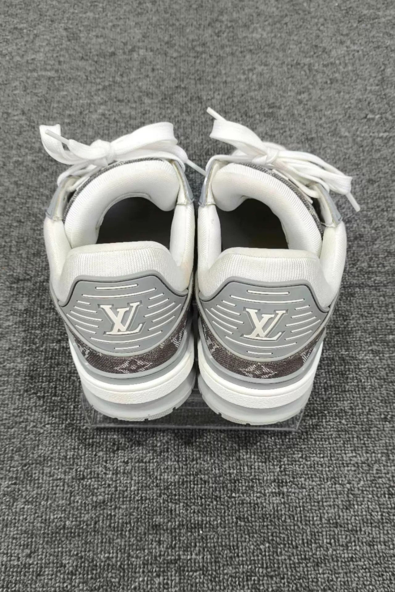 Louis Vuitton LV Gray Denim Trainer 98 New 41 Size US 8 / EU 41 - 5 Thumbnail