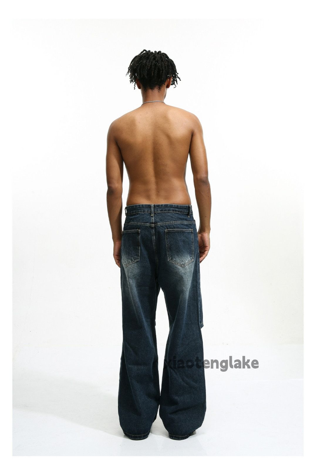 Jean × Vintage washed faded utility skate hiphop loose baggy jeans Size US 32 / EU 48 - 7 Thumbnail