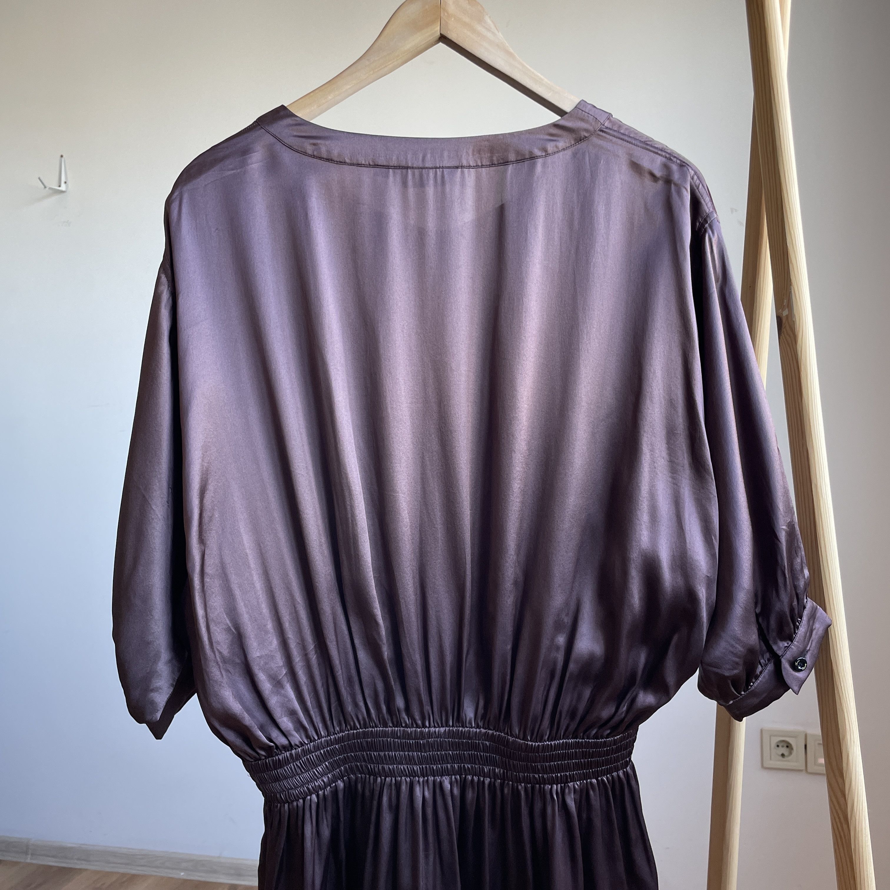 Burberry Thomas Burberry Melish Belt Silk Midi Shirt Dress Size S Size S / US 4 / IT 40 - 4 Thumbnail