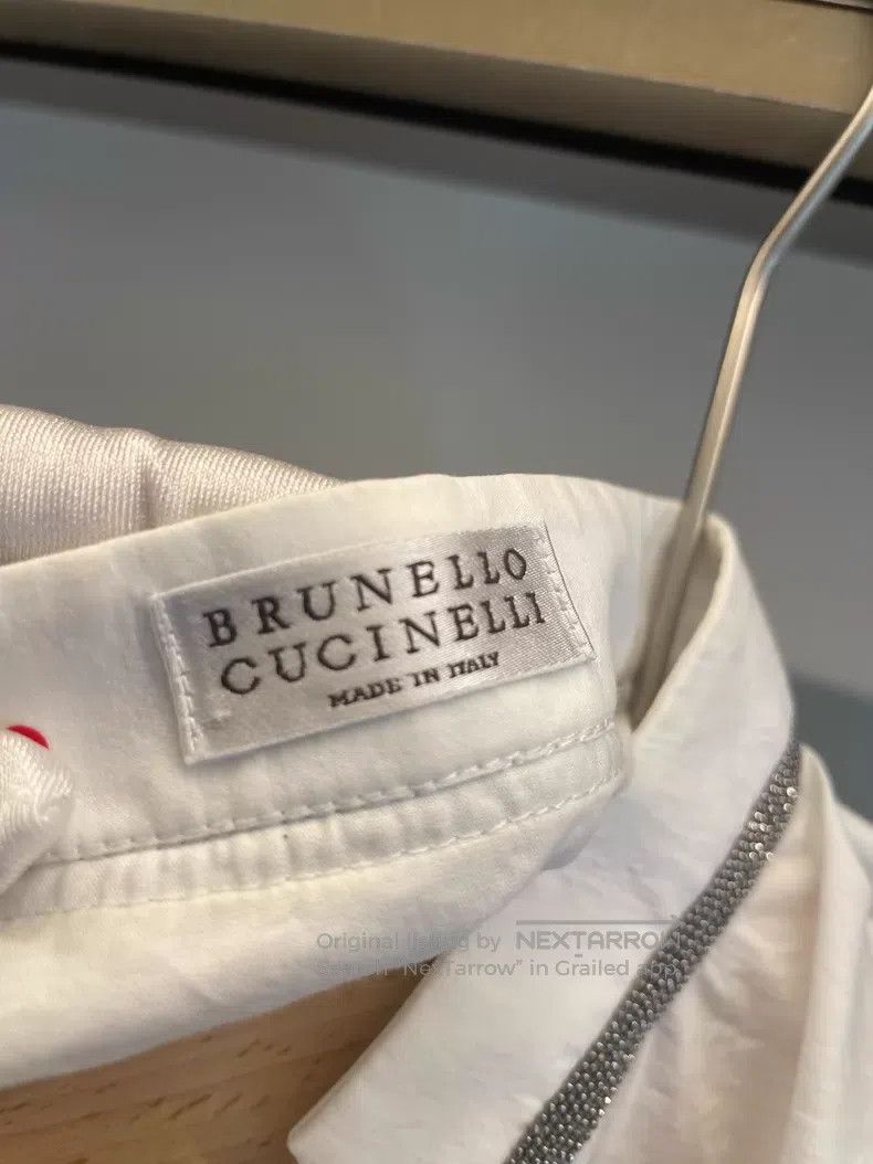 Brunello Cucinelli Brunello Cucinelli White cotton shirt dress Size S / US 4 / IT 40 - 4 Thumbnail