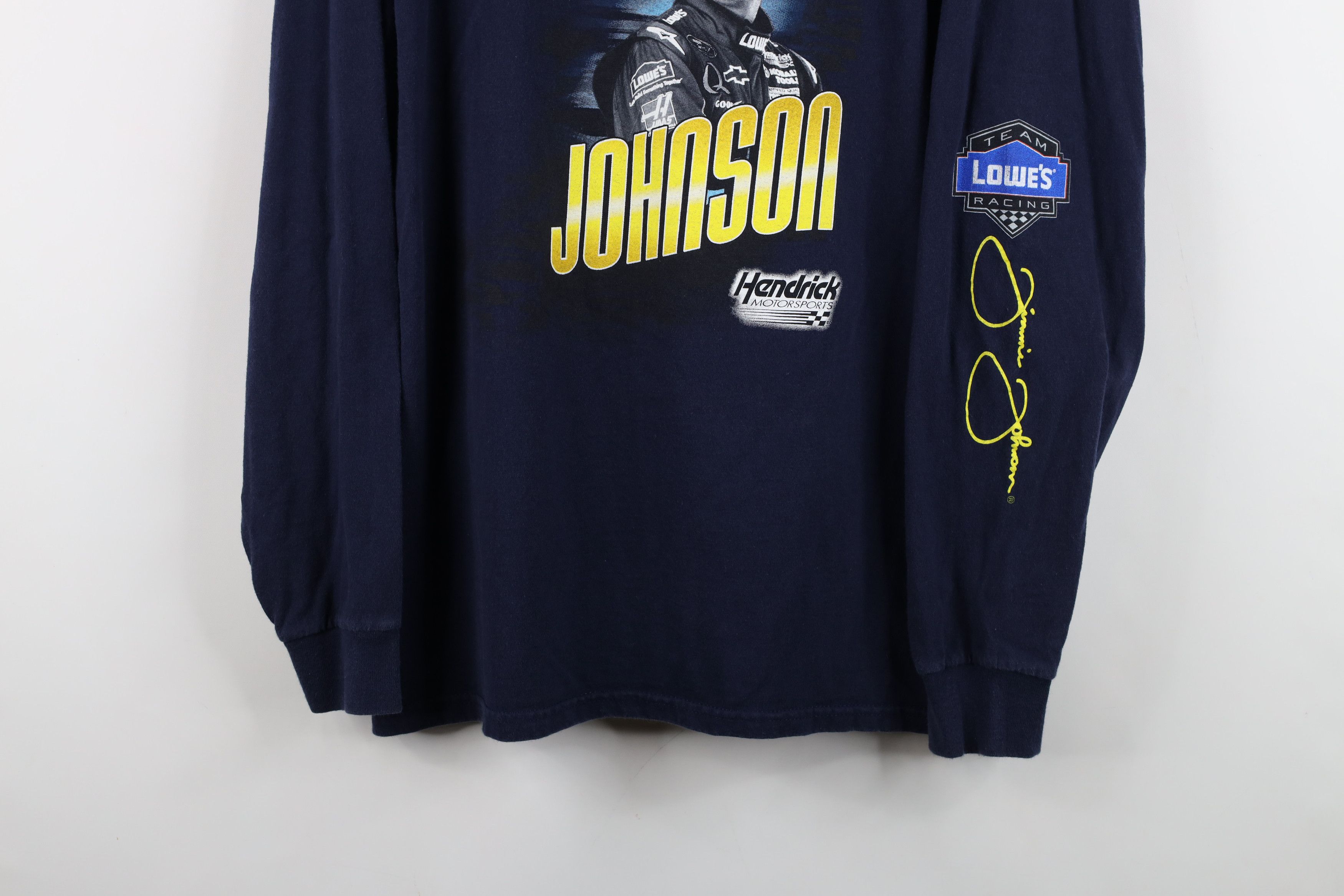 Vintage Vintage Y2K NASCAR Jimmie Johnson Racing Long Sleeve T-Shirt Size US L / EU 52-54 / 3 - 3 Thumbnail